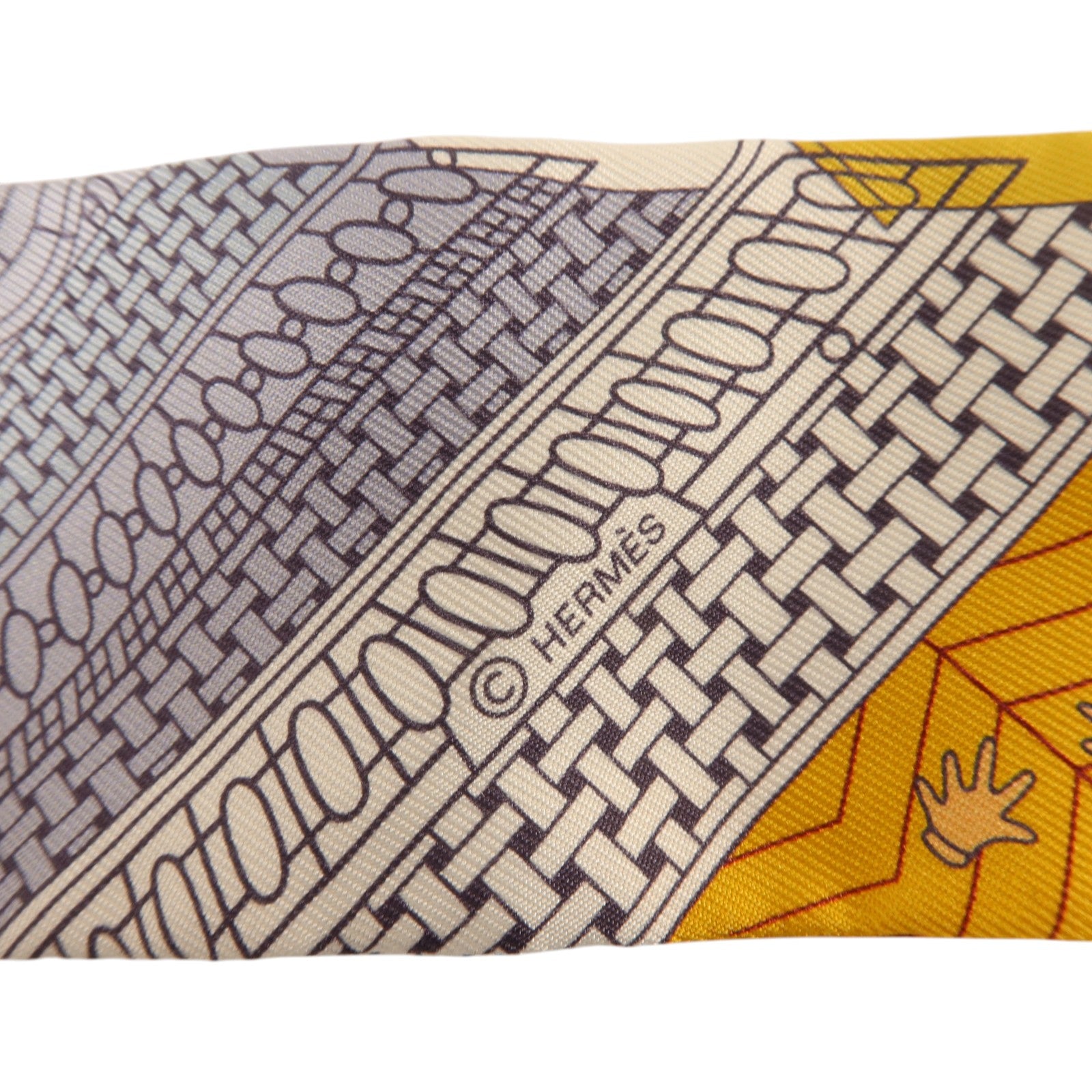 HERMES 絲質Twilly絲巾