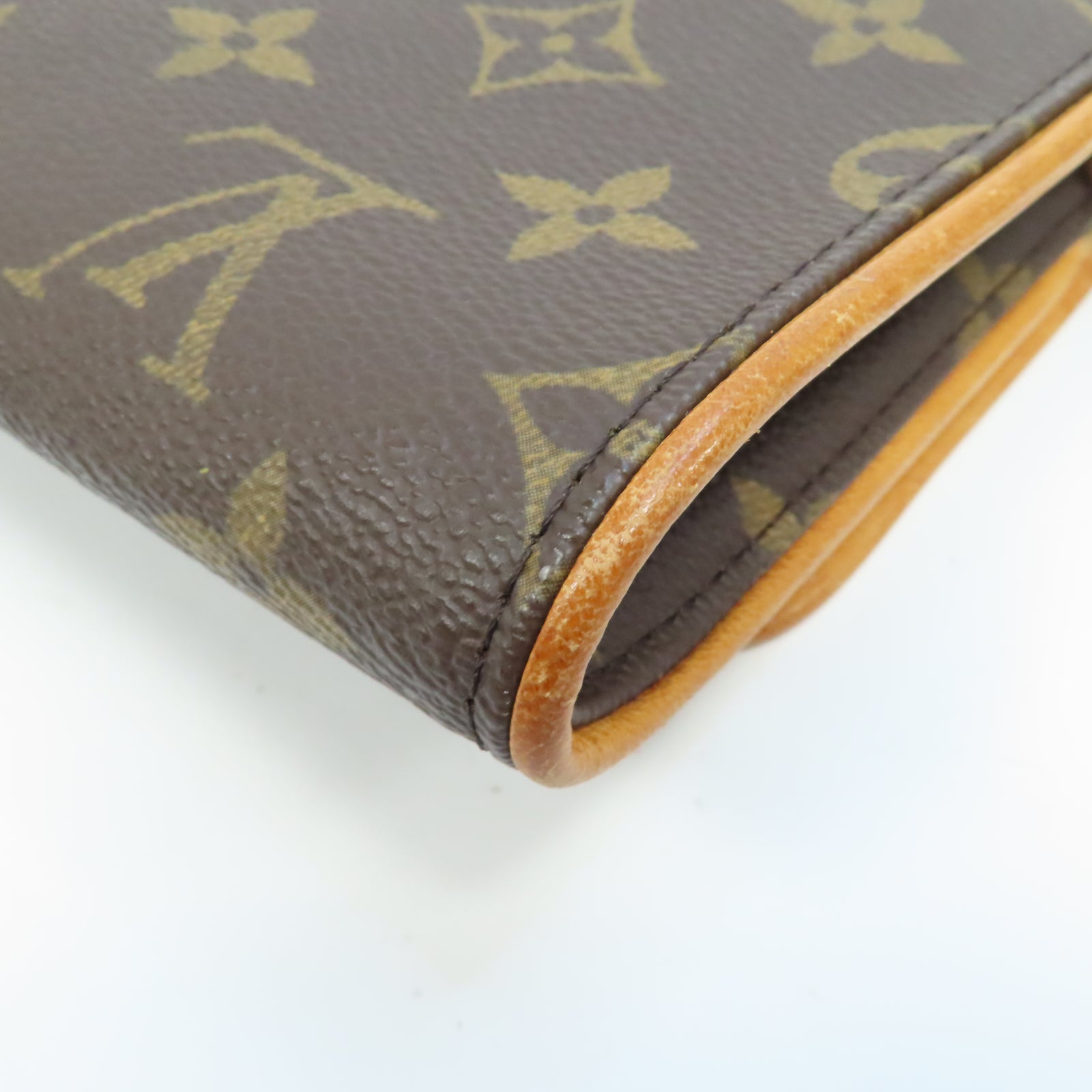 LOUIS VUITTON 【激減優惠】Monogram Pochette Twin GM金扣肩背袋啡色