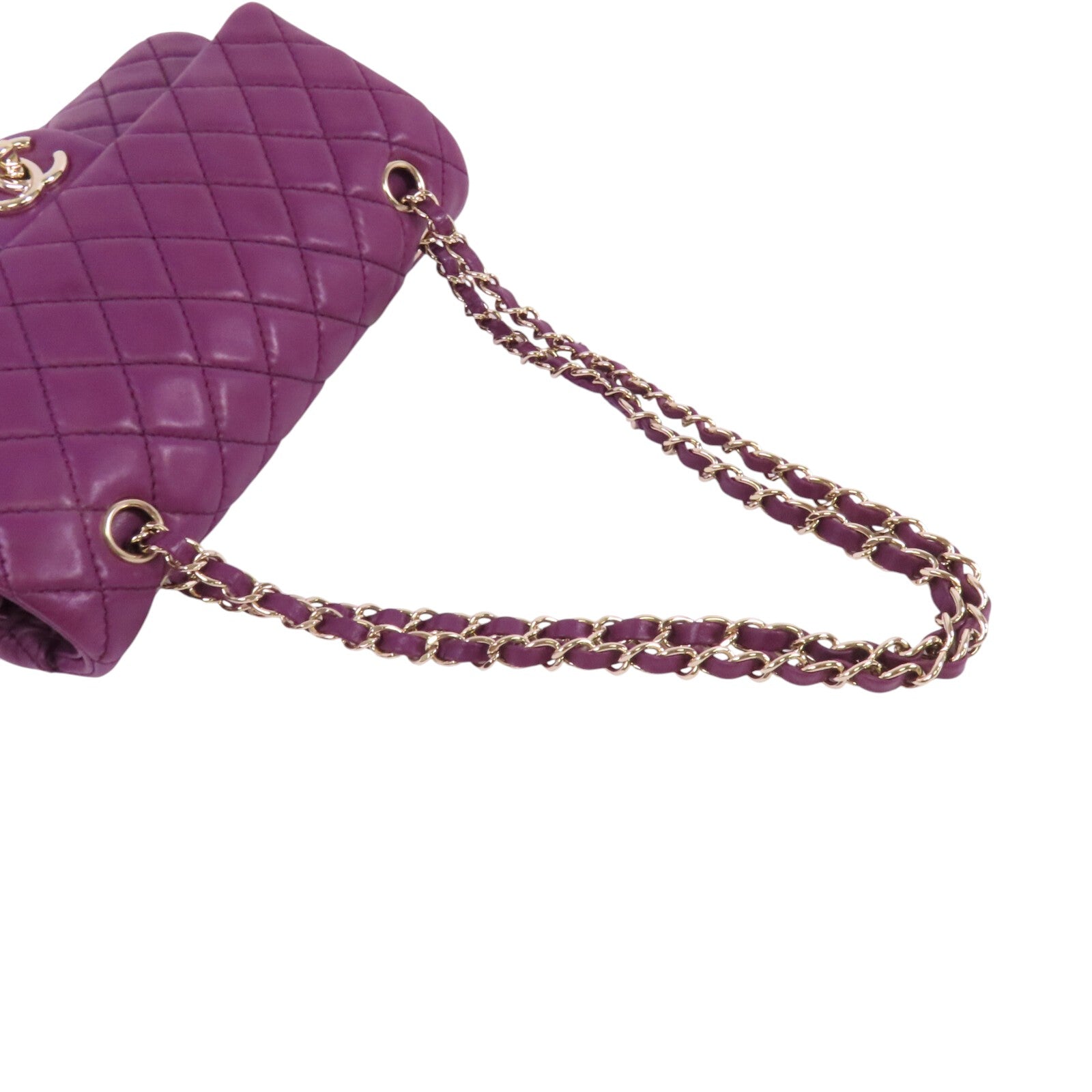 CHANEL 羊皮皮革Classic 25金扣鏈帶肩背袋