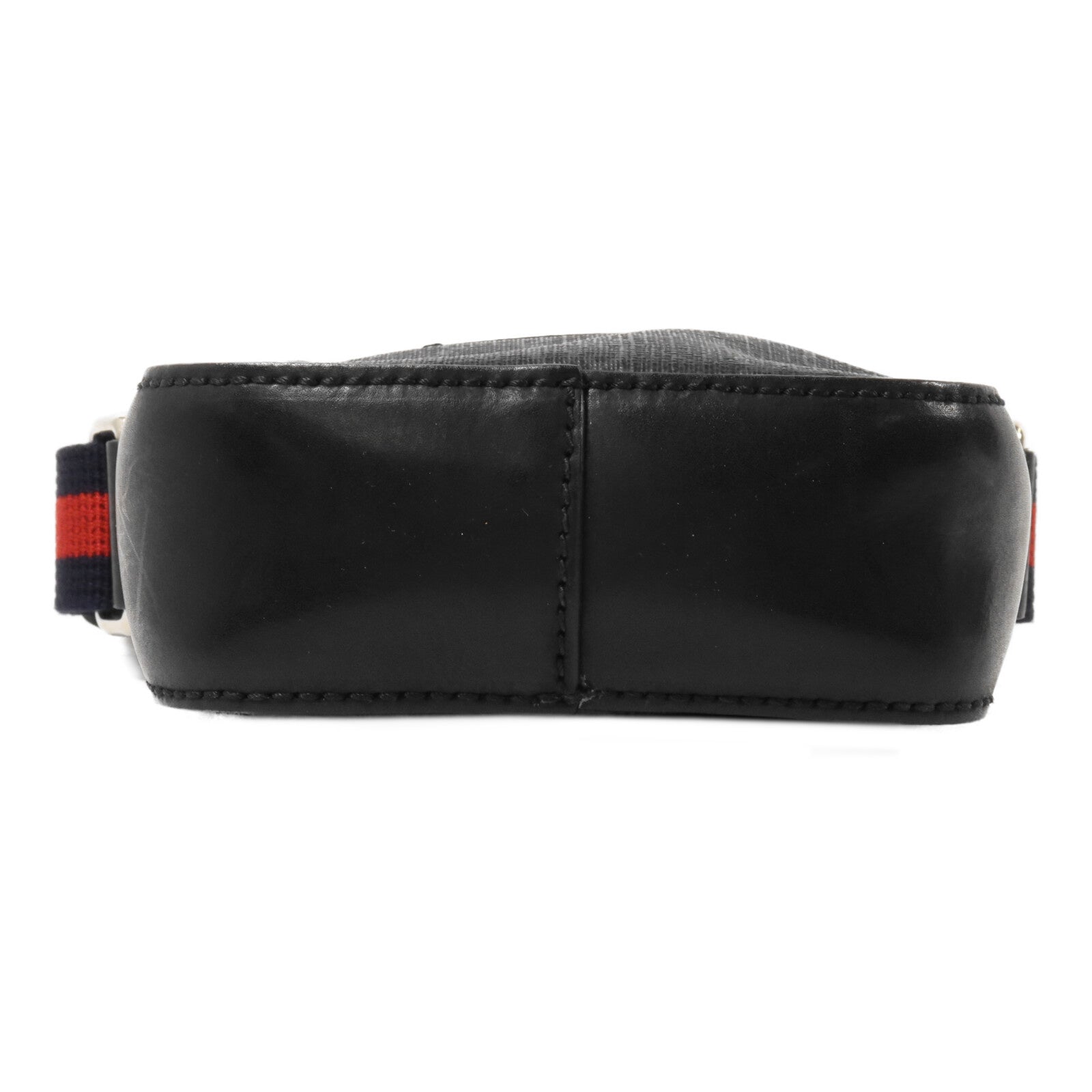 GUCCI 塗層帆布GG Black Messenger肩背袋