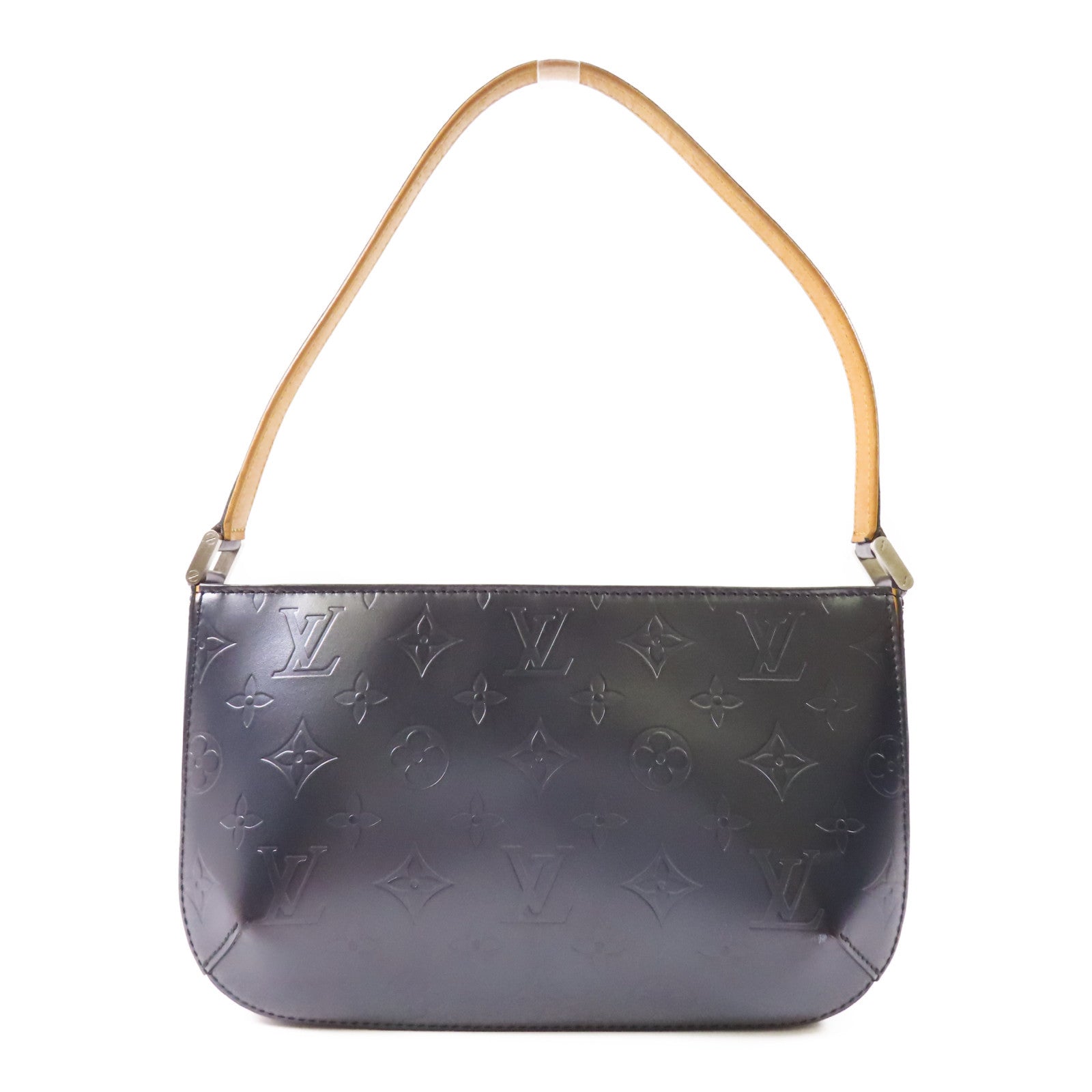 LOUIS VUITTON Monogram Mat Fowler銀扣肩背袋