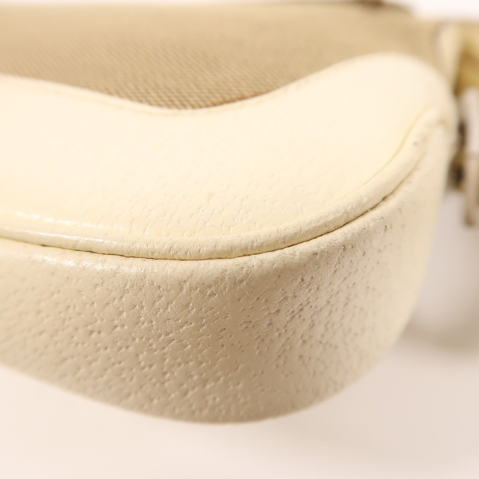 GUCCI 帆布/牛皮皮革Jackie銀扣肩背袋