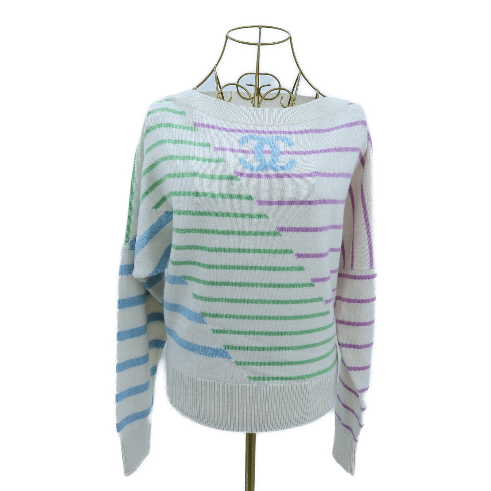 CHANEL Cashmere Coco Mark Knit Sweater針織