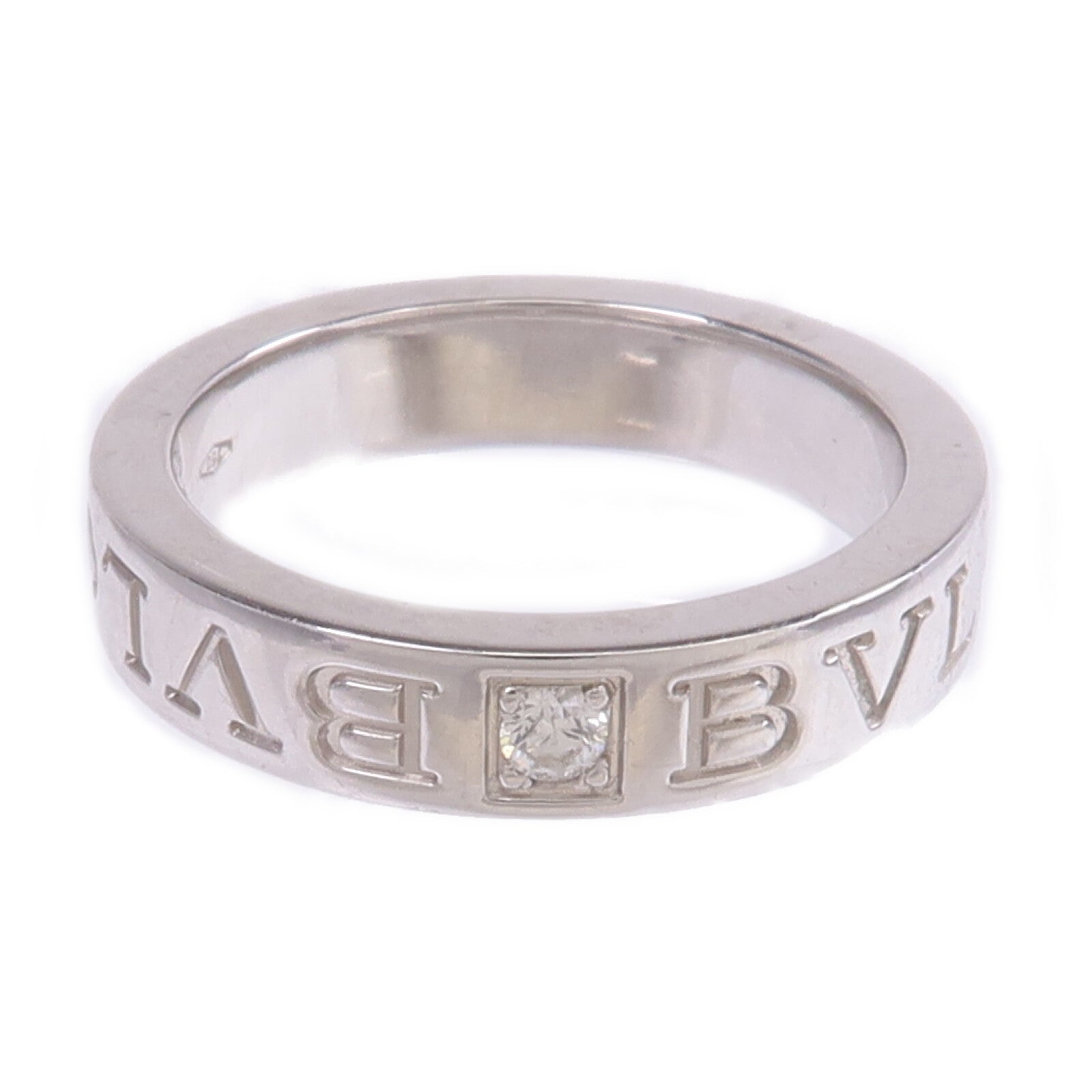 BVLGARI 【激減優惠】18K白金B.zero 1 Ring鑽石戒指US#5