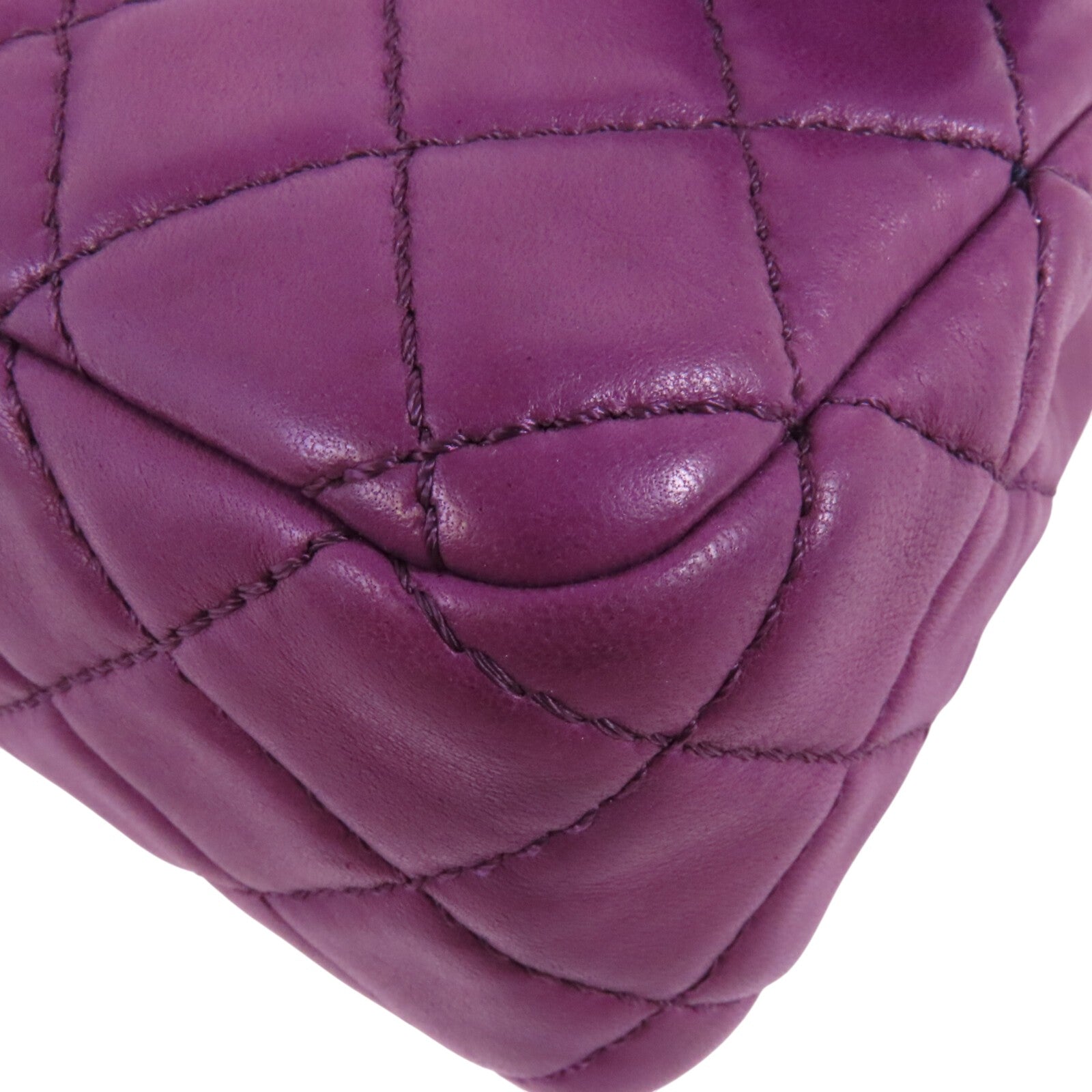 CHANEL 羊皮皮革Classic 25金扣鏈帶肩背袋