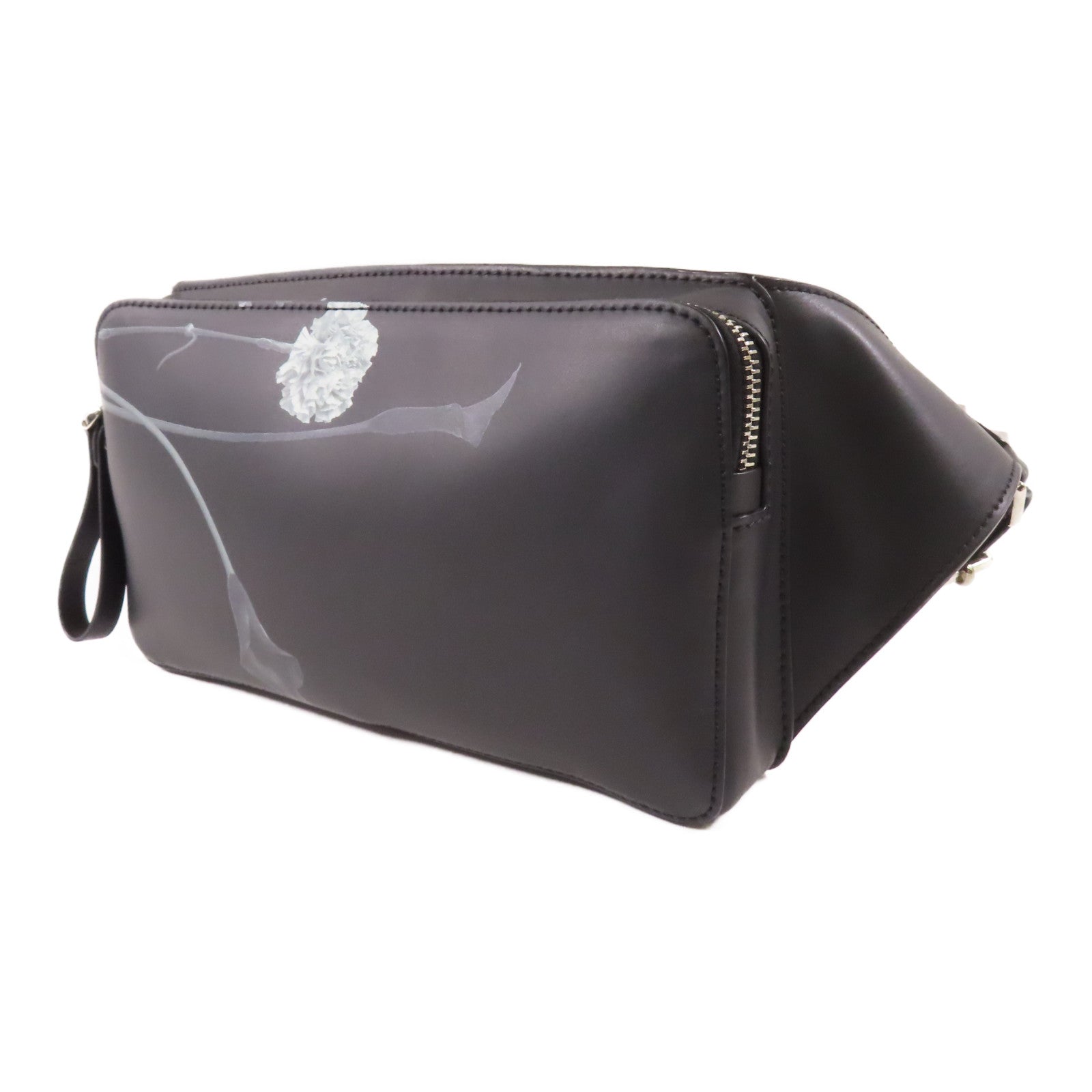 Valentino 牛皮皮革Waist Bag銀扣腰包