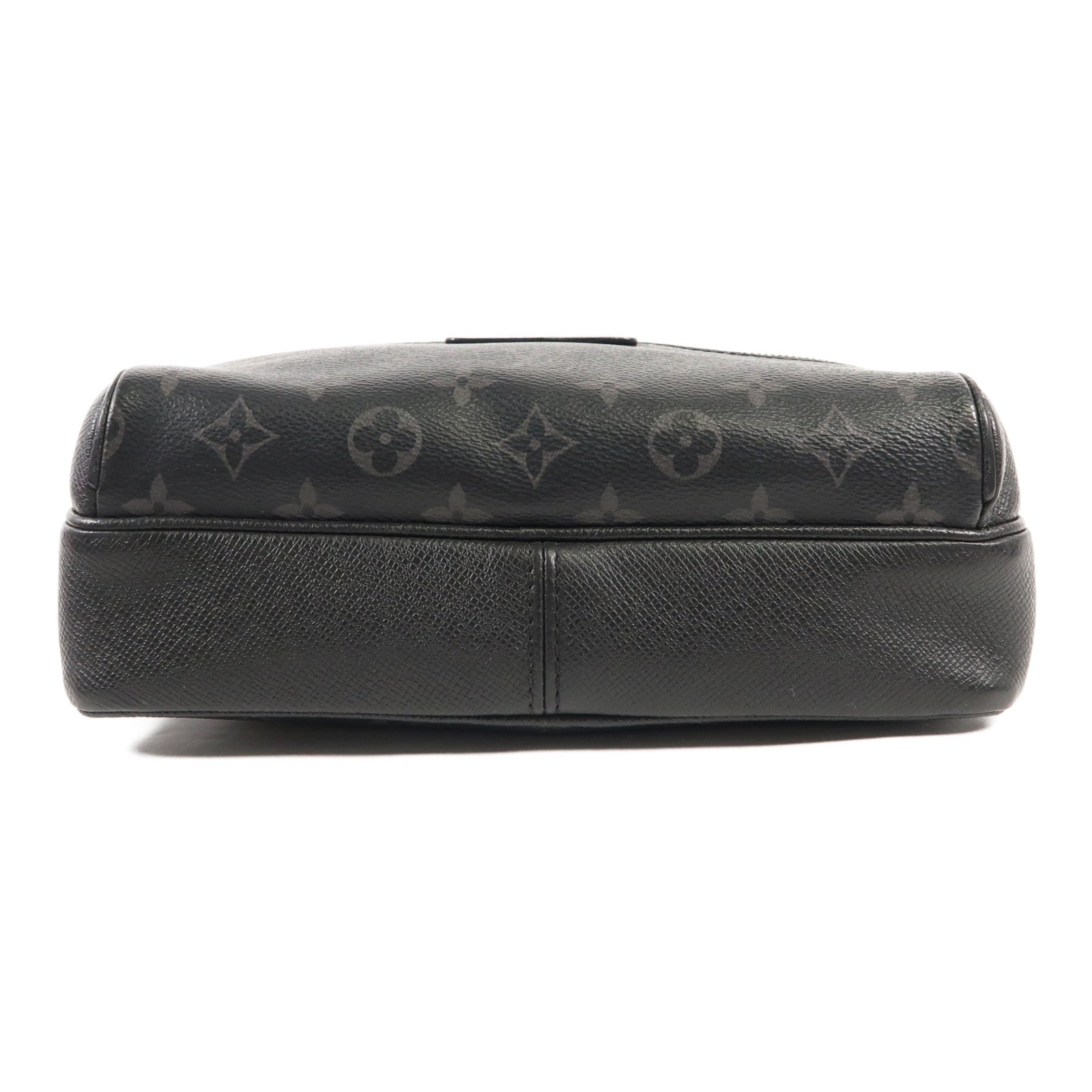 LOUIS VUITTON Monogram Eclipse/Taiga Outdoor Messenger銀扣肩背袋