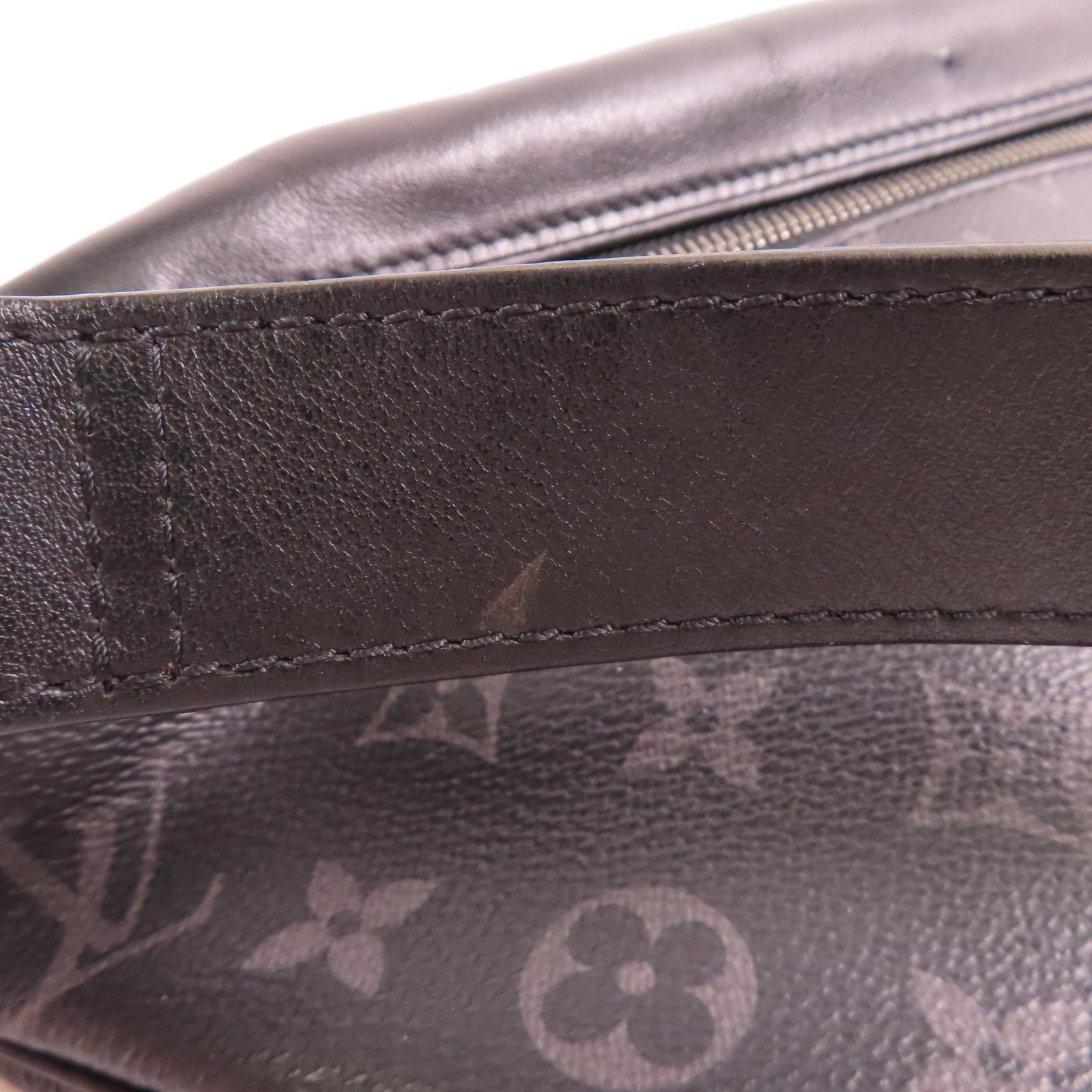 LOUIS VUITTON Monogram Eclipse Discovery Bumbag PM銀扣腰包