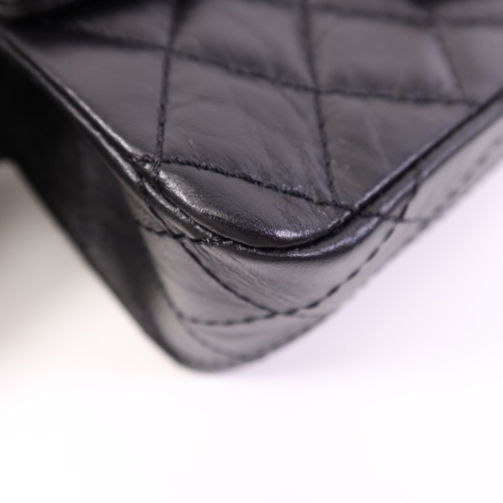 CHANEL 牛皮皮革Mini 2.55金扣鏈帶肩背袋
