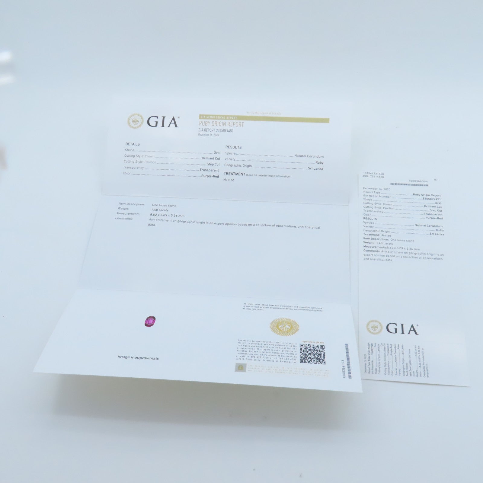 JEWELRY Ring 1.4ct Ruby  1.09ct Diamond PT900 Platinum US#7.75