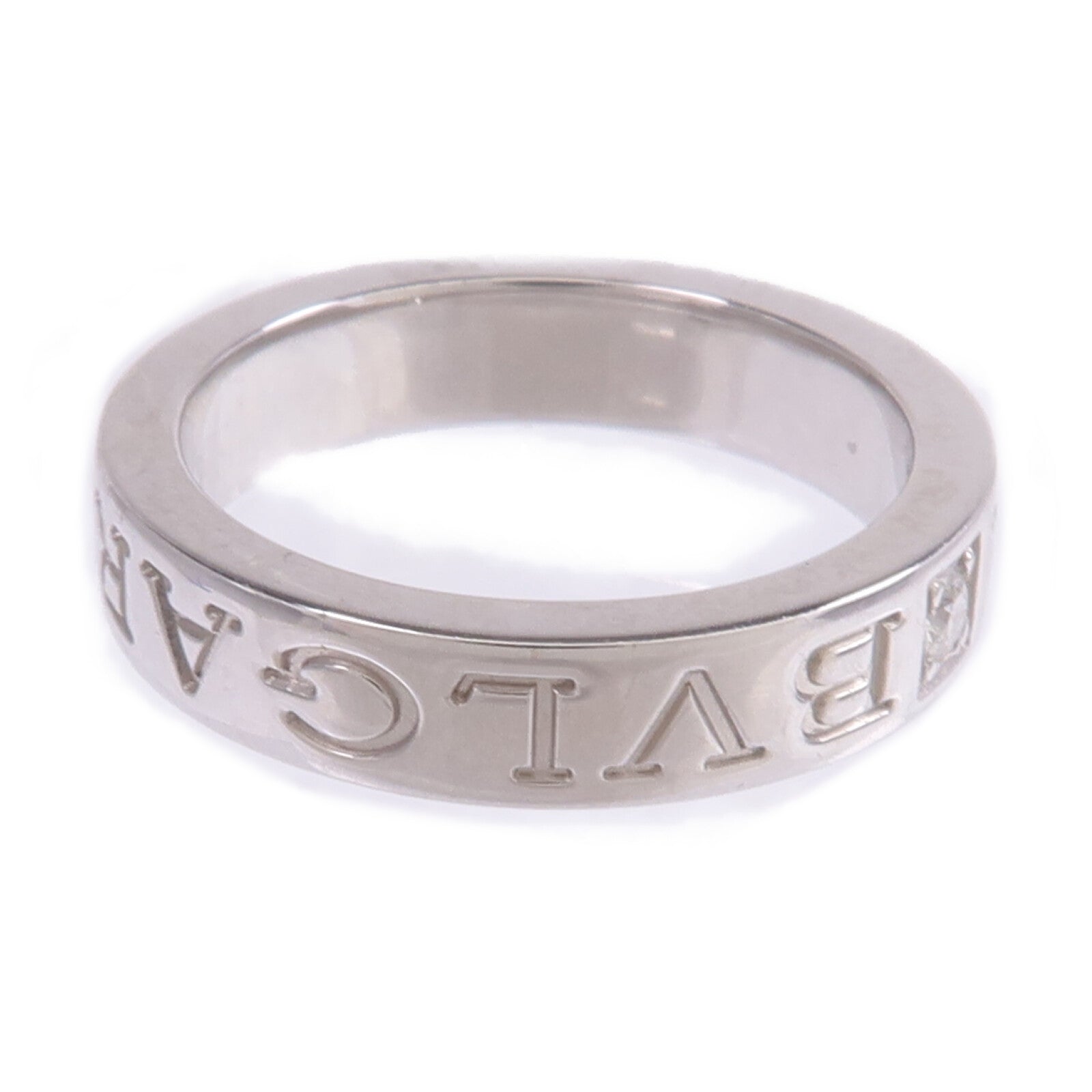 BVLGARI 【激減優惠】18K白金B.zero 1 Ring鑽石戒指US#5