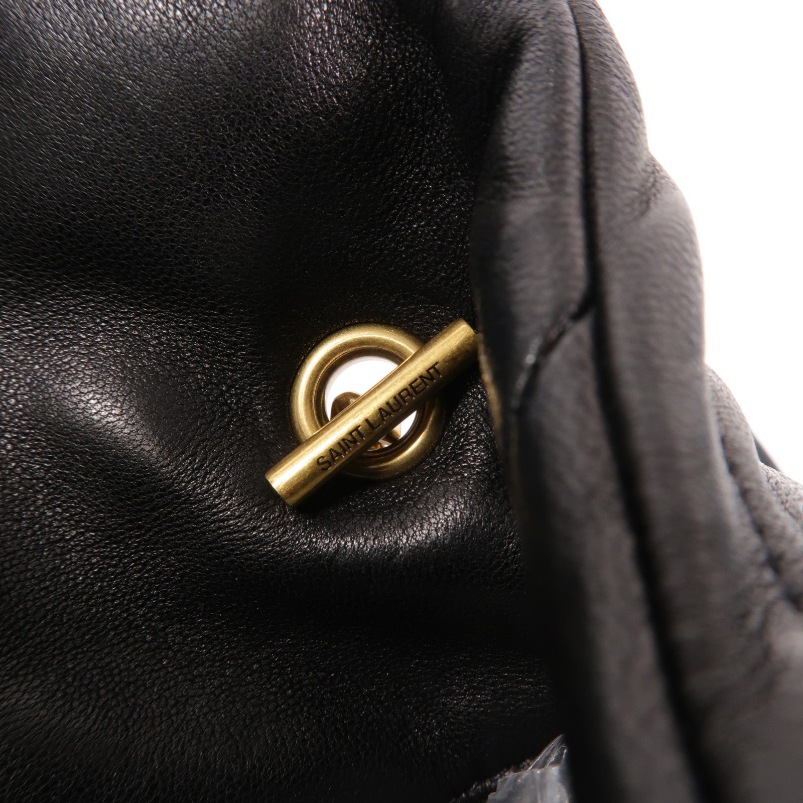 YVES SAINT LAURENT 羊皮皮革Puffer Toy鏈帶肩背袋