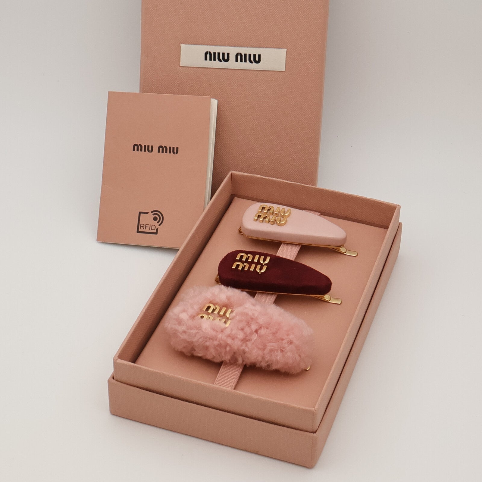 Miu Miu PVC/金屬Hair Clip髮夾