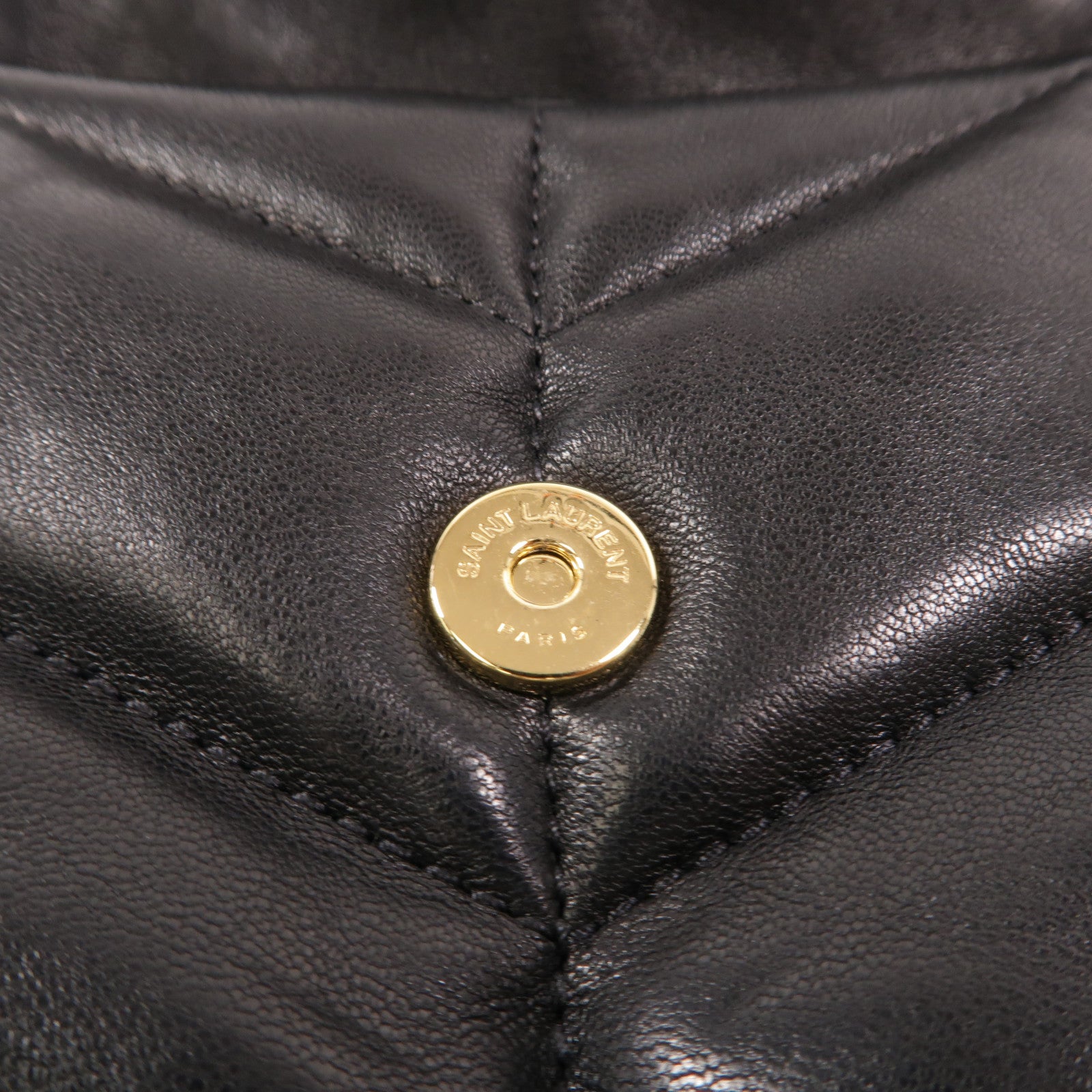 YVES SAINT LAURENT 羊皮皮革Puffer Toy鏈帶肩背袋