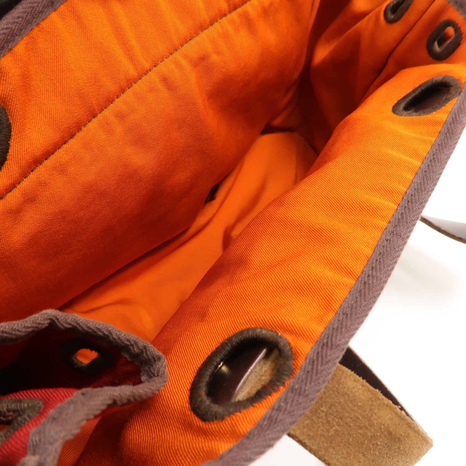 HERMES 帆布Herbag Cabas PM肩背袋Rouge Casaque
