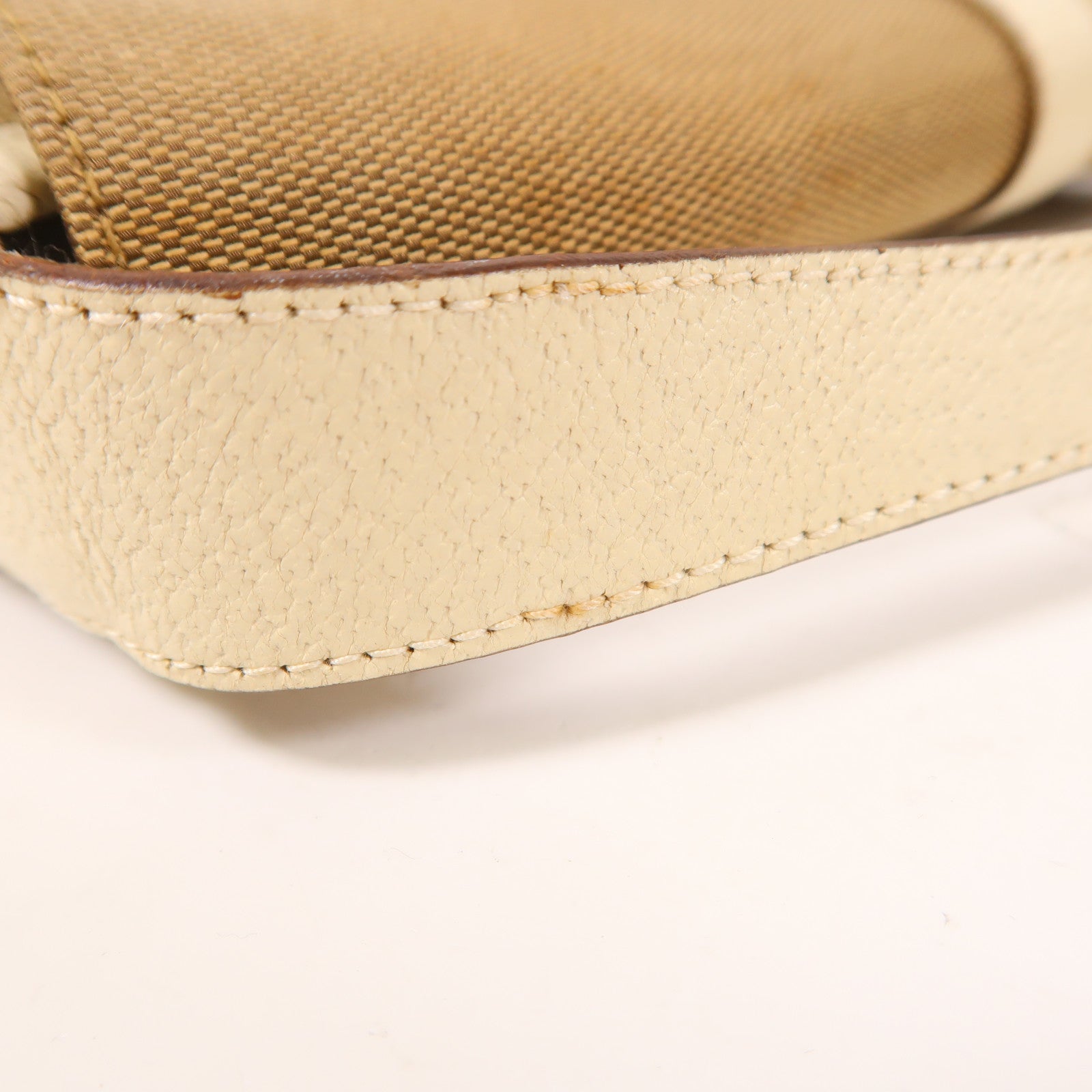 GUCCI 帆布/牛皮皮革Jackie銀扣肩背袋