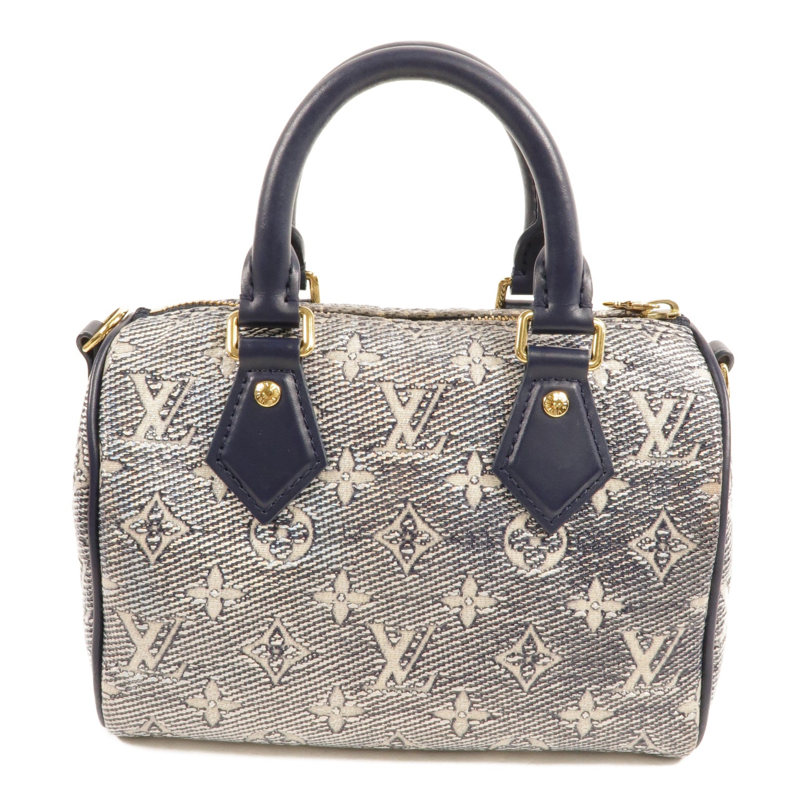LOUIS VUITTON Laminated Jacquard Speedy Bandouliere 20手挽肩背兩用袋