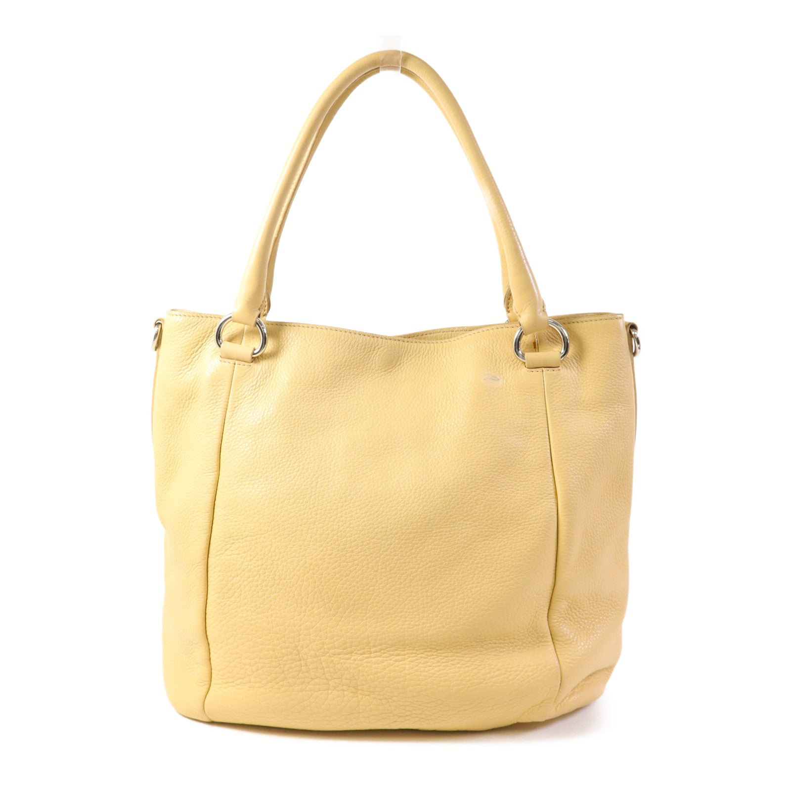 PRADA 牛皮皮革Vitello Daino 2 Way Shoulder Bag銀扣手挽肩背兩用袋