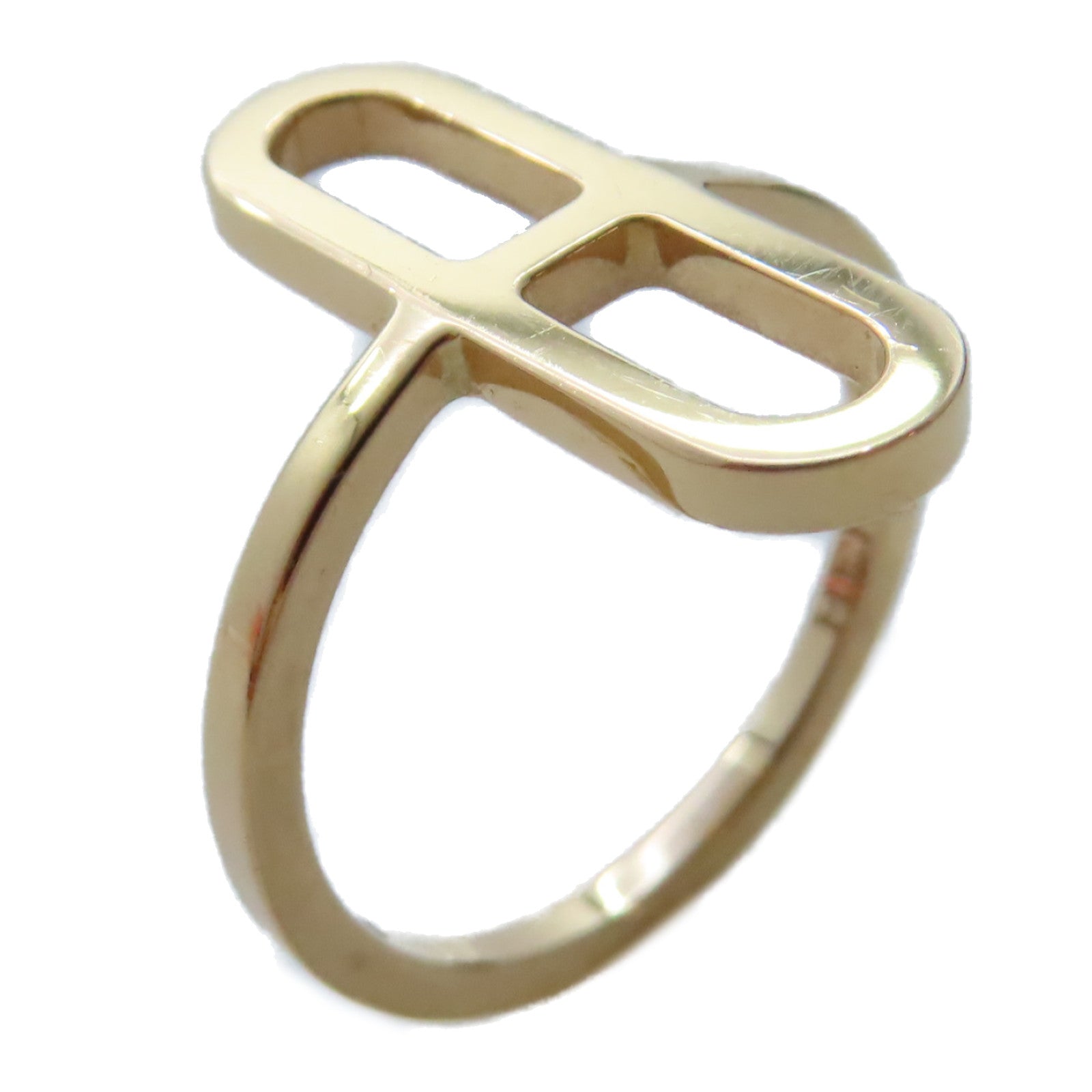 HERMES 18K黃金Ever Chaine D'ancre Ring戒指US#6