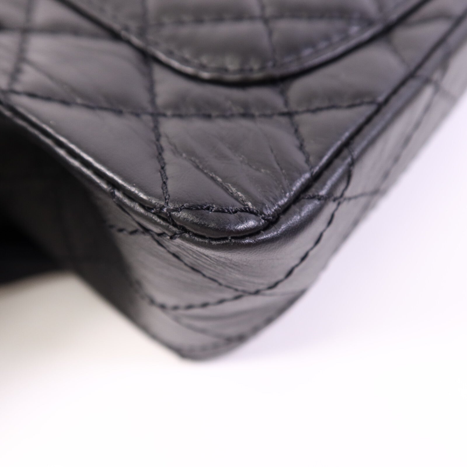 CHANEL 牛皮皮革Mini 2.55金扣鏈帶肩背袋