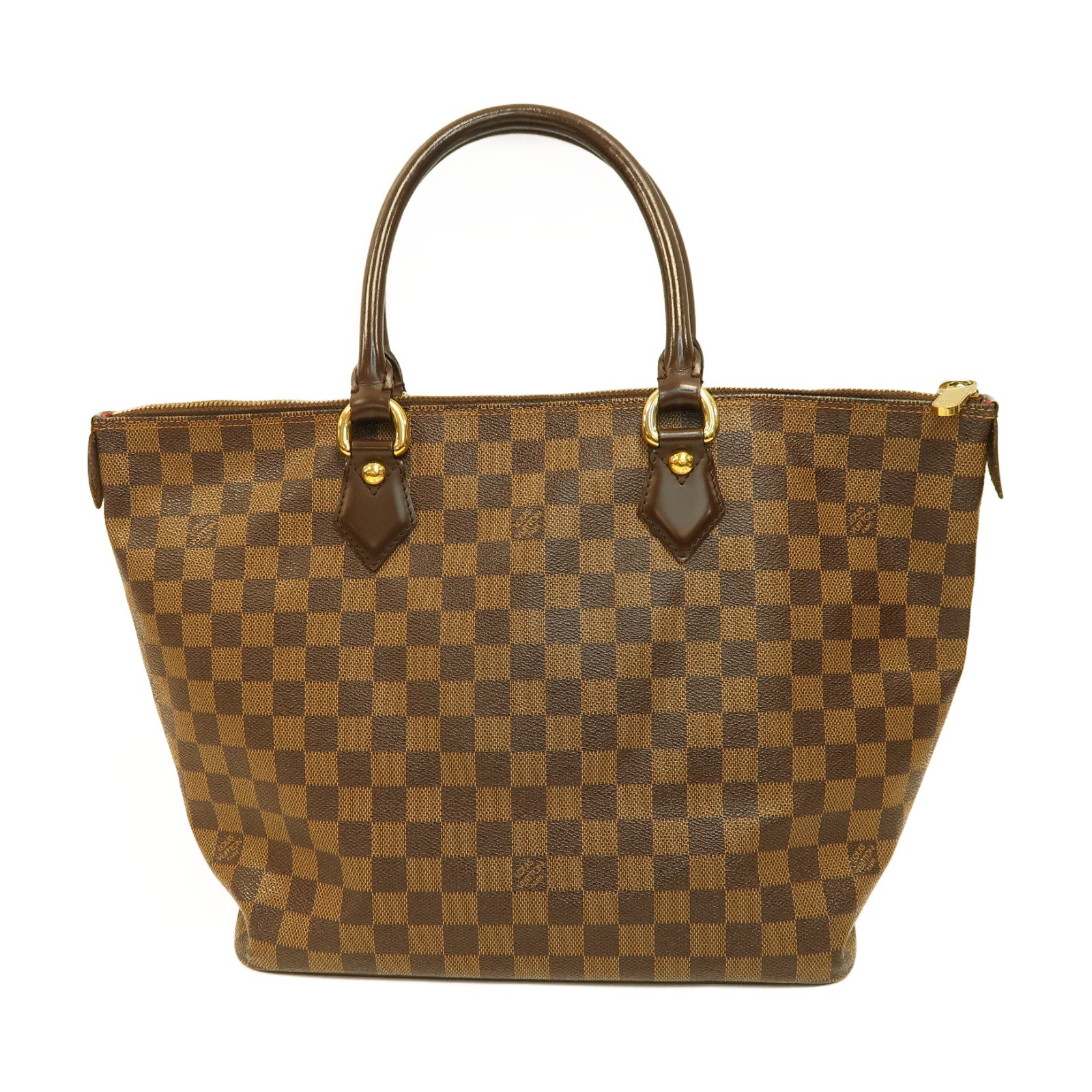LOUIS VUITTON 【激減優惠】Damier Saleya MM金扣肩背袋啡色
