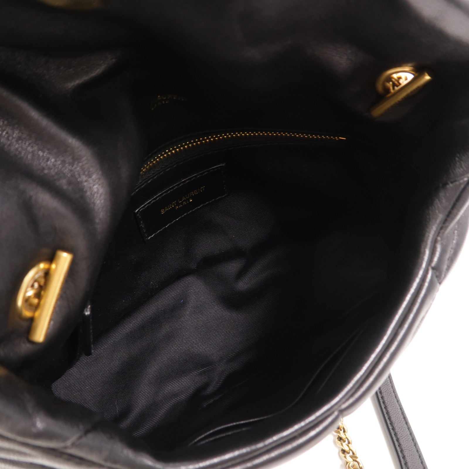 YVES SAINT LAURENT 羊皮皮革Puffer Toy鏈帶肩背袋