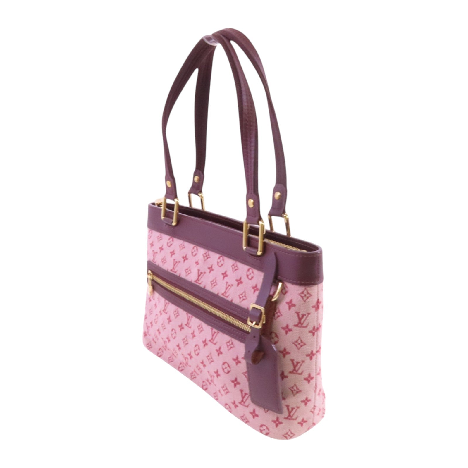 LOUIS VUITTON Monogram-mini Lucille PM金扣手挽袋