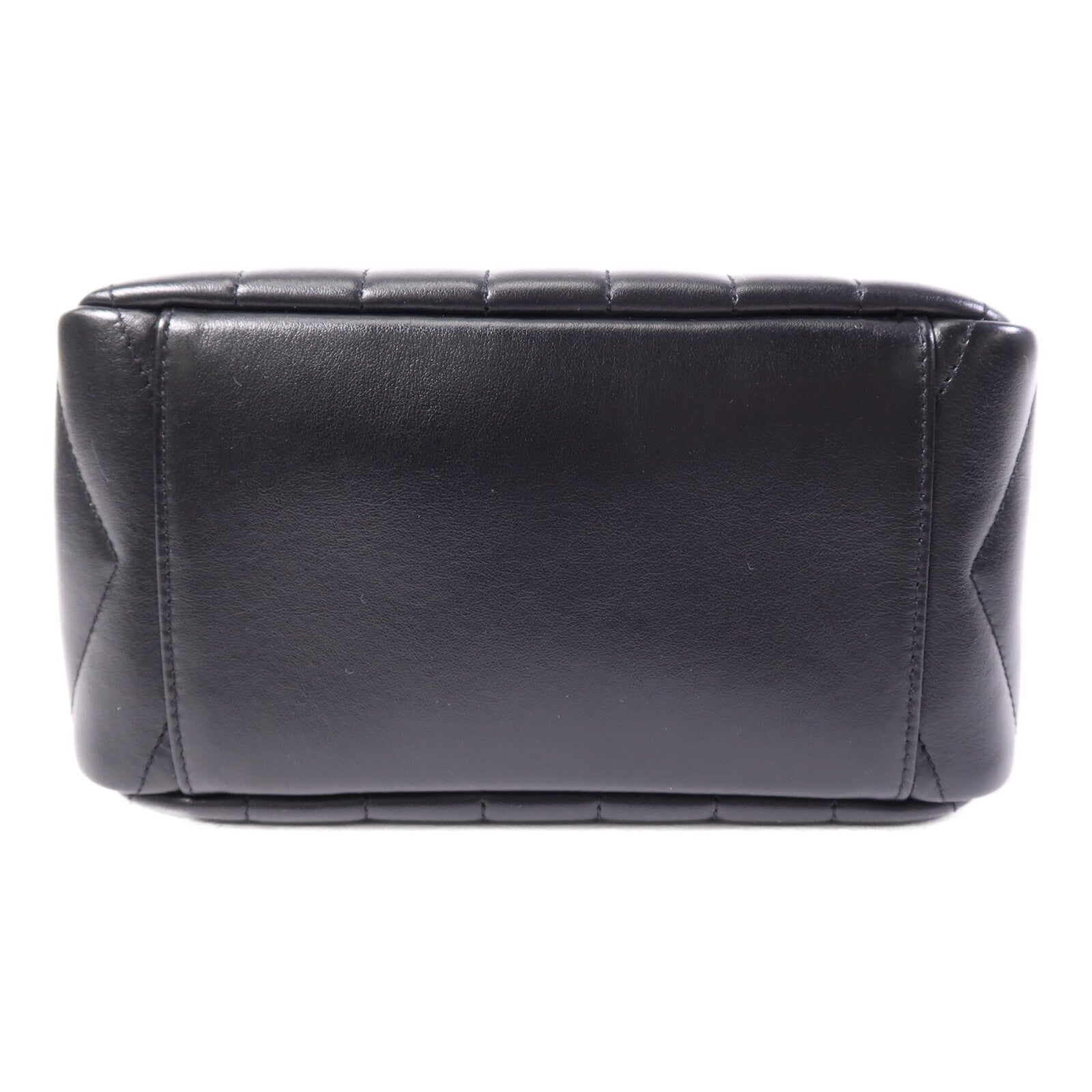 SAINT LAURENT 牛皮皮革Shoulder Bag銀扣鏈帶肩背袋