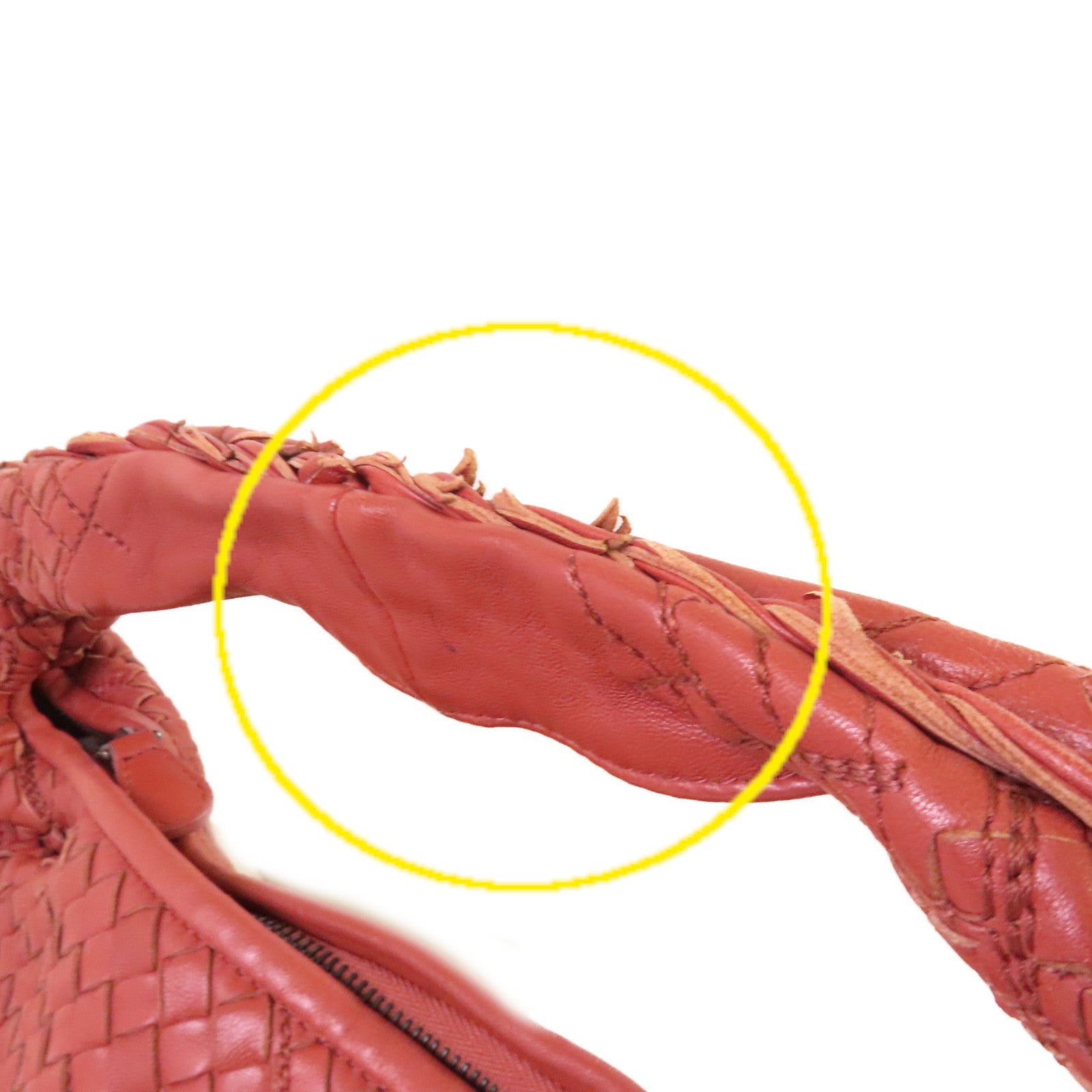 BOTTEGA VENETA 【激減優惠】織紋皮革Intrecciato Shoulder Bag肩背袋酒紅豆色