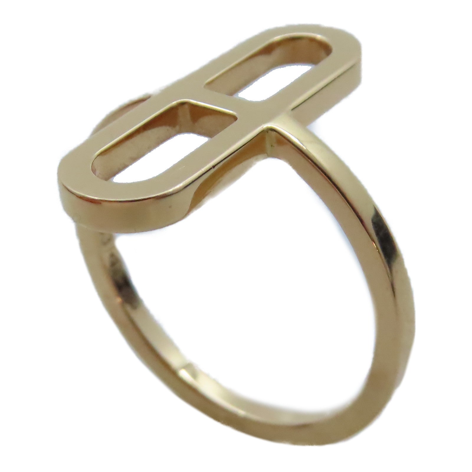 HERMES 18K黃金Ever Chaine D'ancre Ring戒指US#6