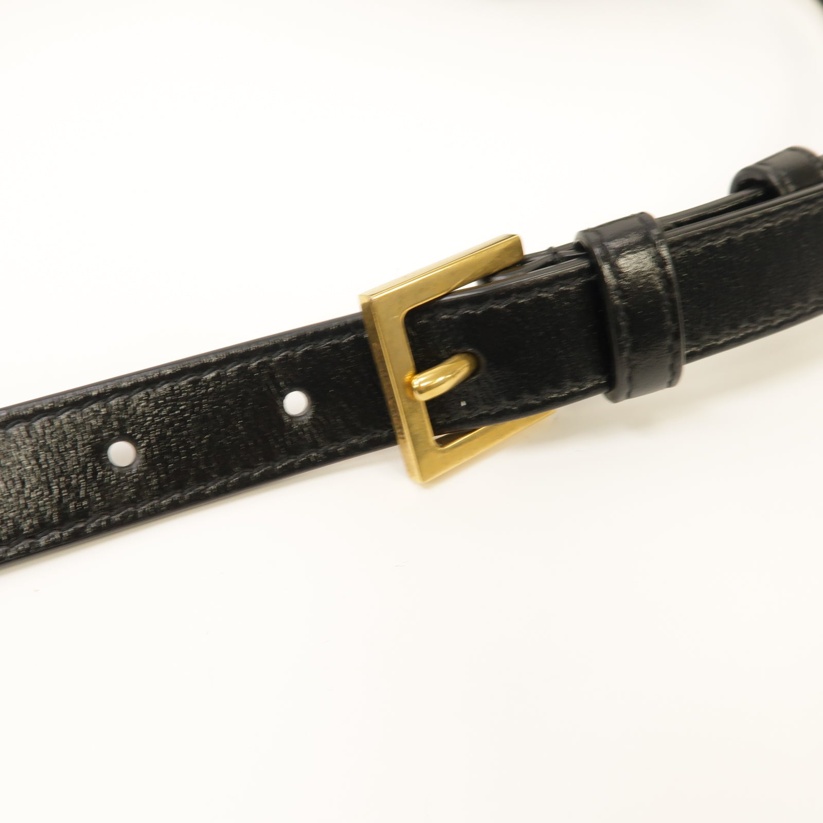 SAINT LAURENT 【激減優惠】牛皮皮革Solferino Box金扣肩背袋黑色