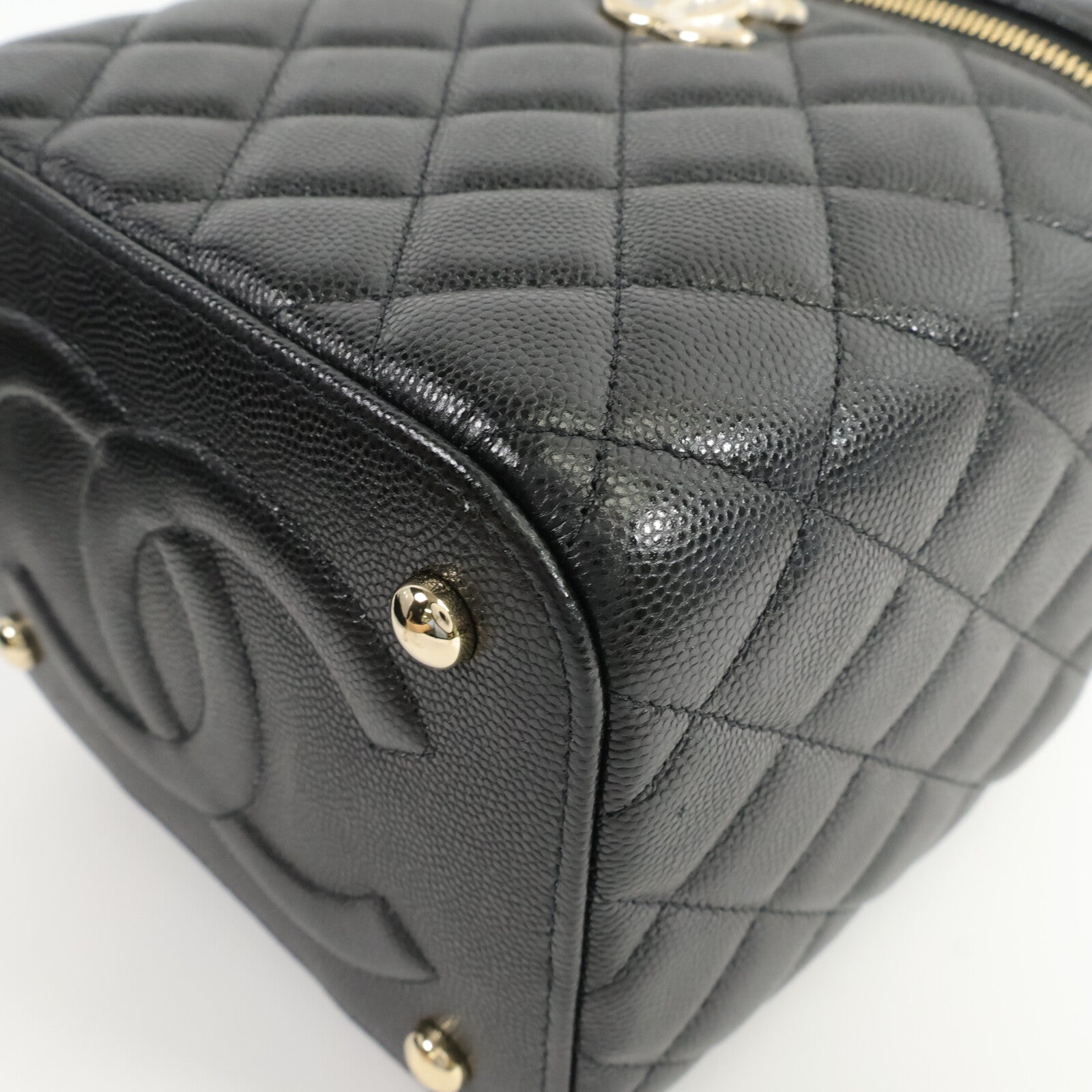 CHANEL 牛皮皮革Vanity Case手挽肩背兩用袋