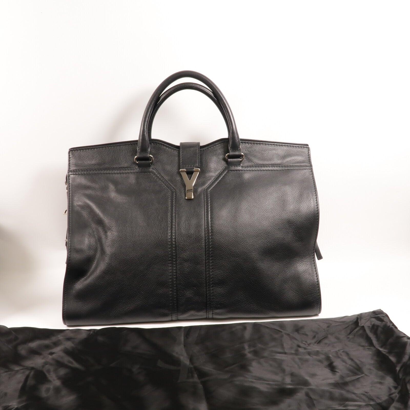 YVES SAINT LAURENT 牛皮皮革Cabas Chyc Weekender Boston Bag手挽袋