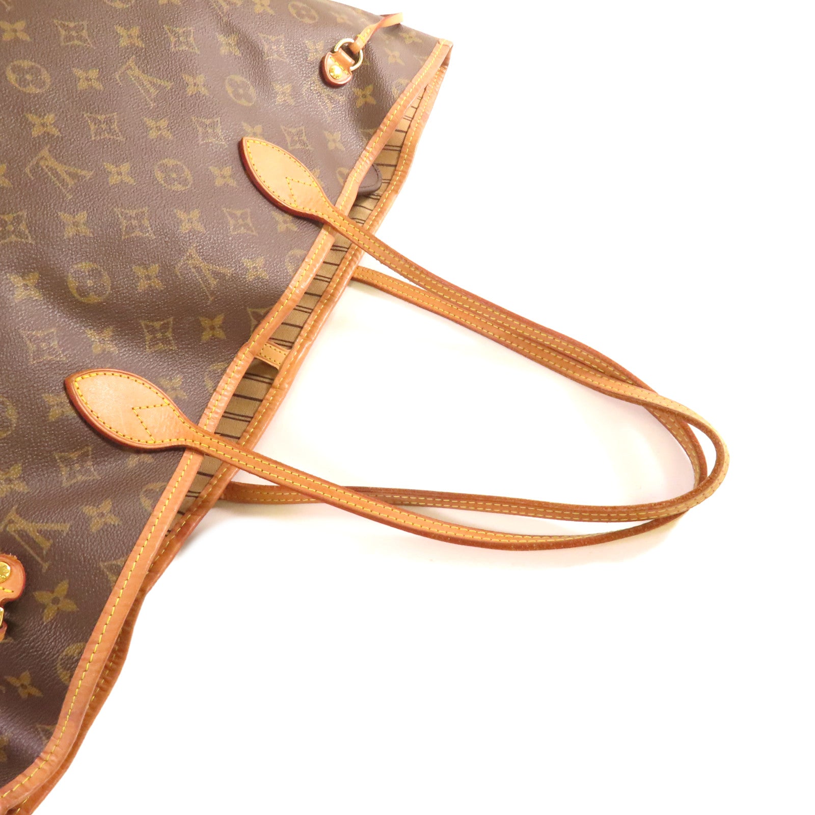LOUIS VUITTON Monogram Neverfull GM Tote Bag金扣肩背袋啡色