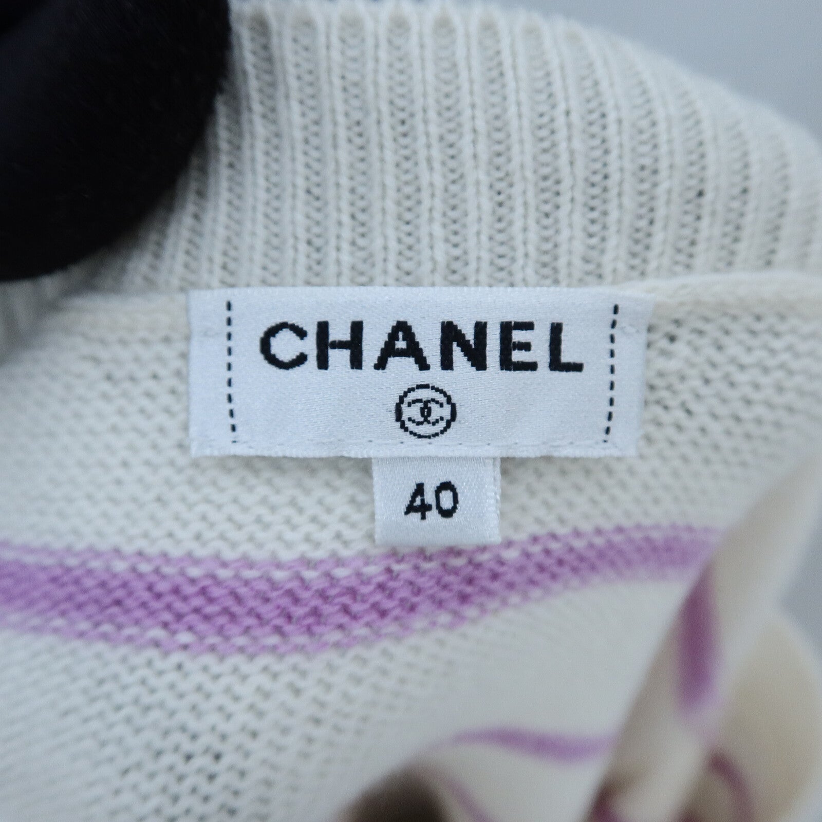 CHANEL Cashmere Coco Mark Knit Sweater針織
