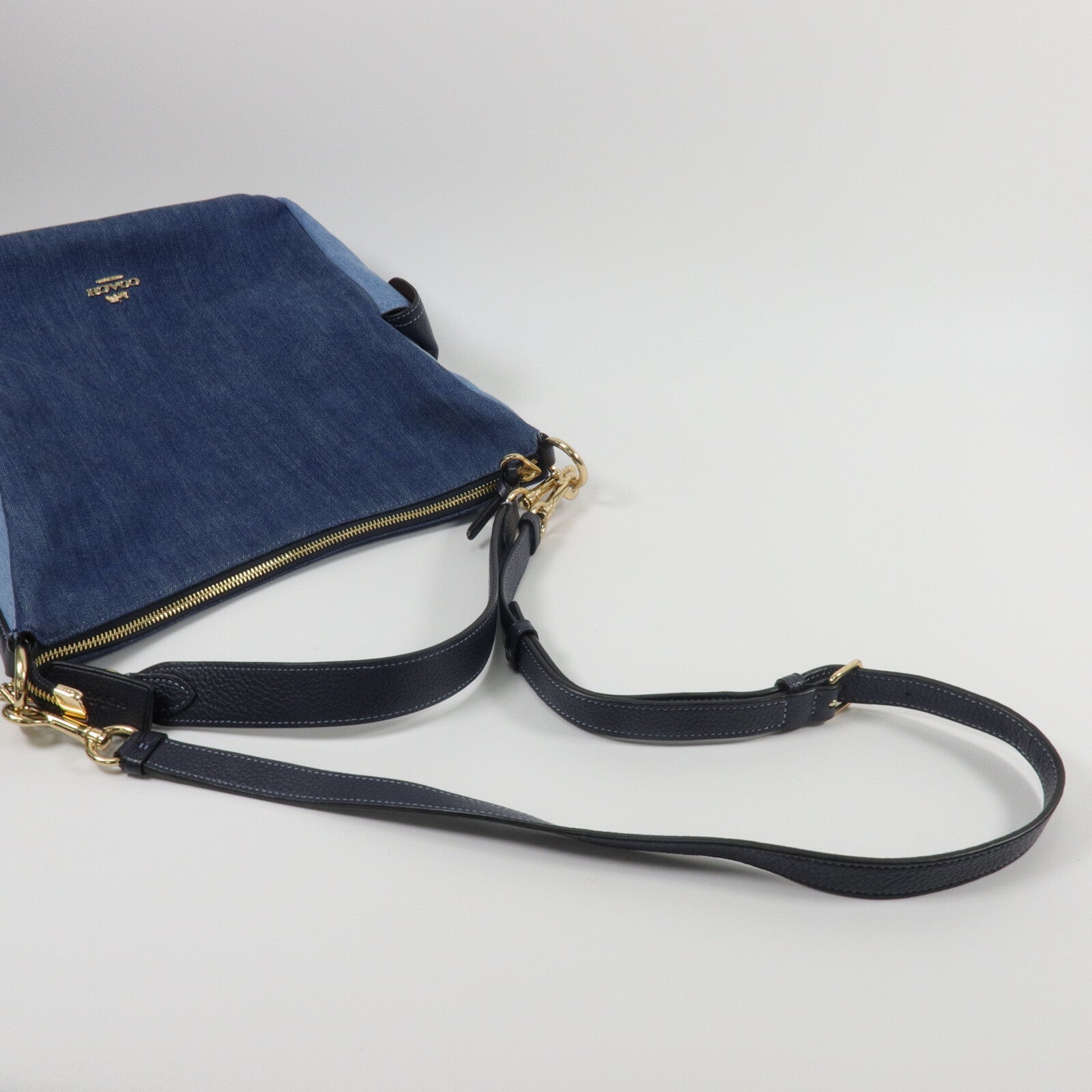 COACH 牛仔布Shoulder Bag手挽肩背兩用袋