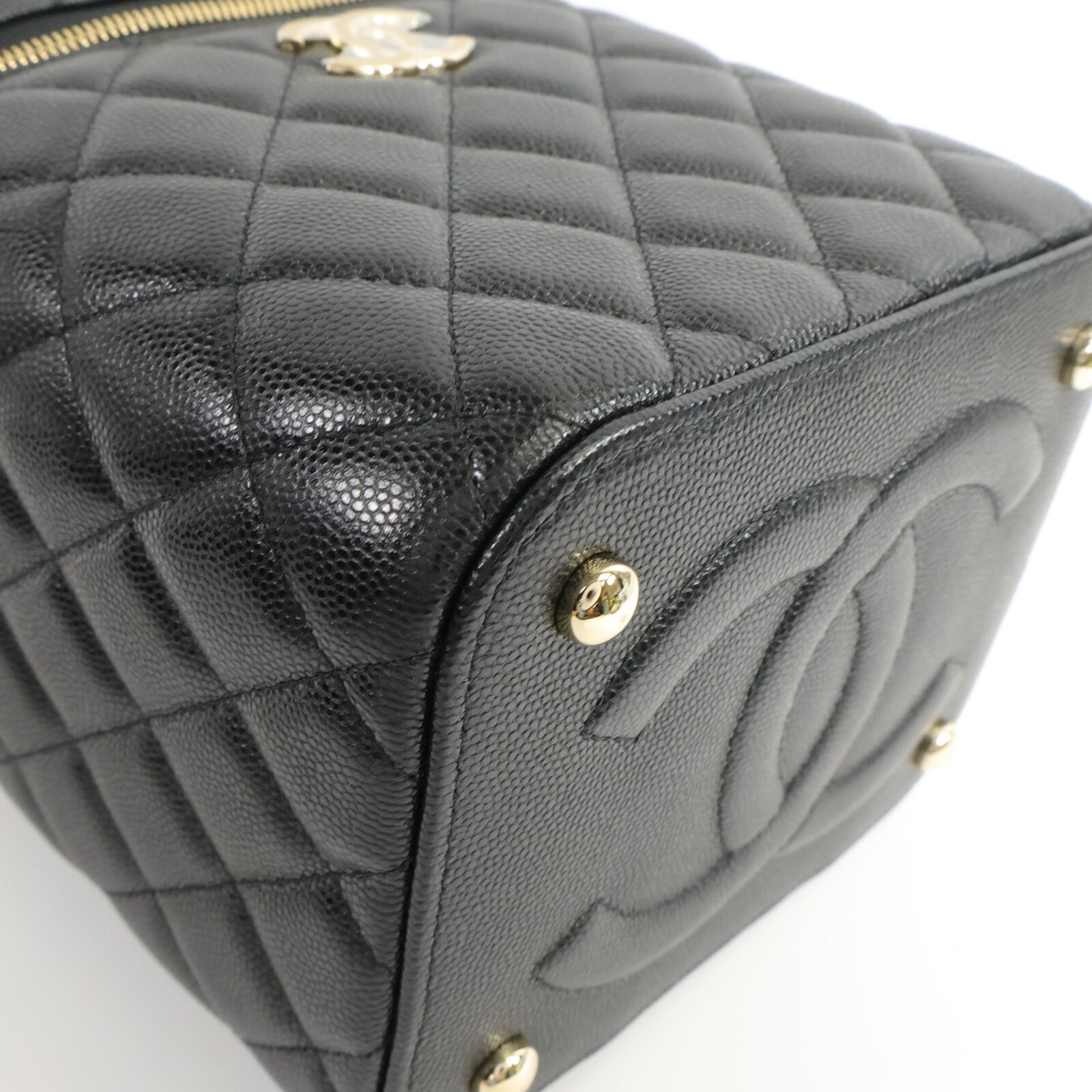 CHANEL 牛皮皮革Vanity Case手挽肩背兩用袋