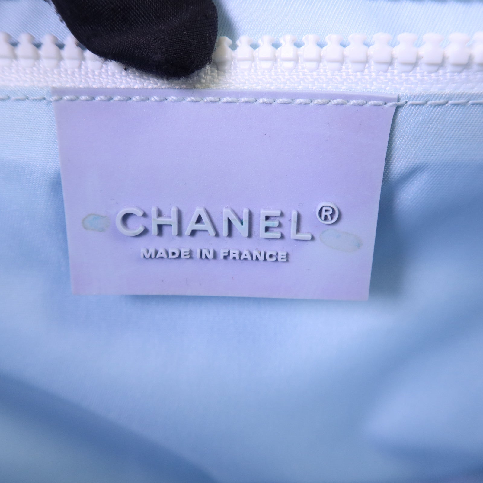 CHANEL 帆布Surf Line Tote Bag銀扣手挽袋