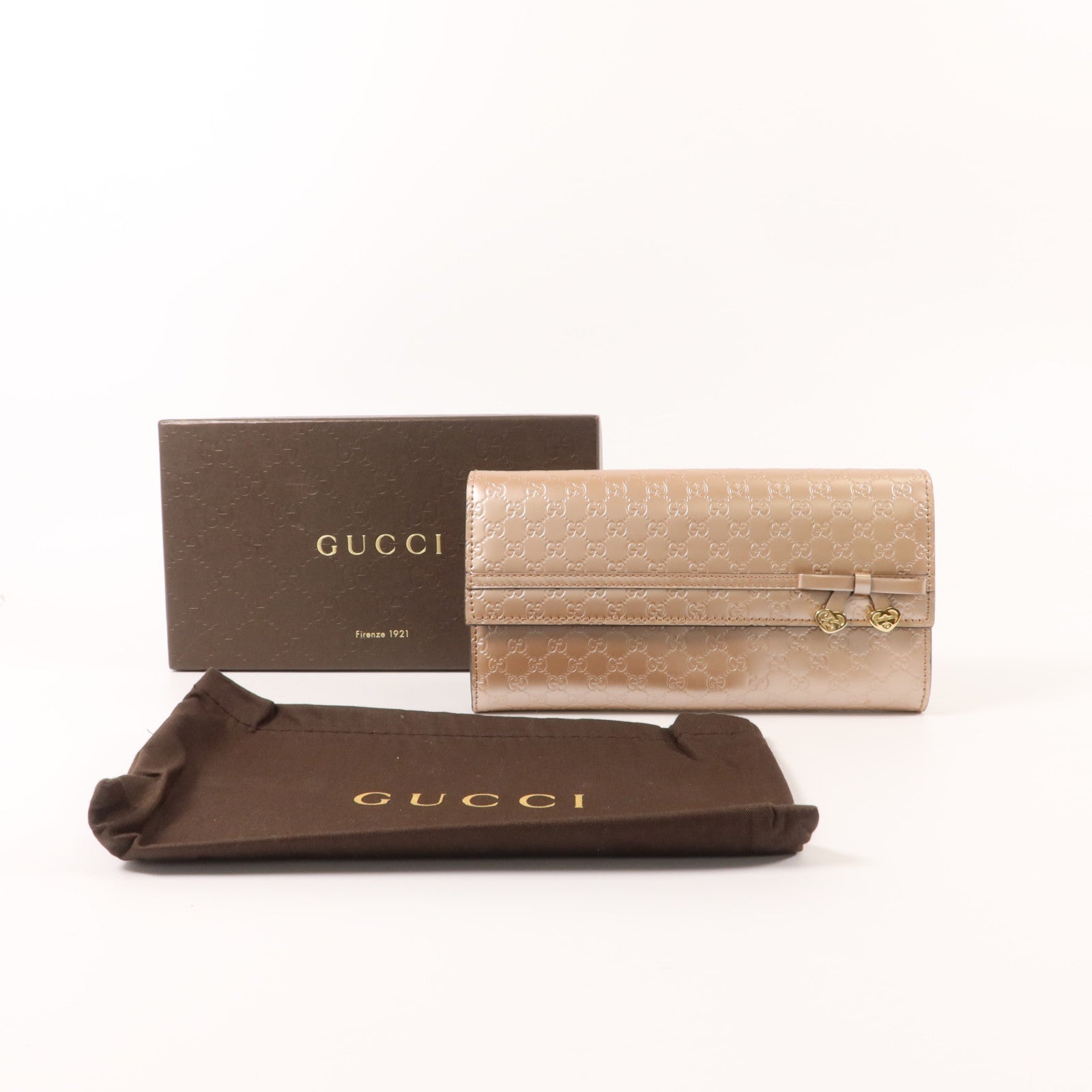 GUCCI 牛皮皮革Guccissima Long Wallet長錢包