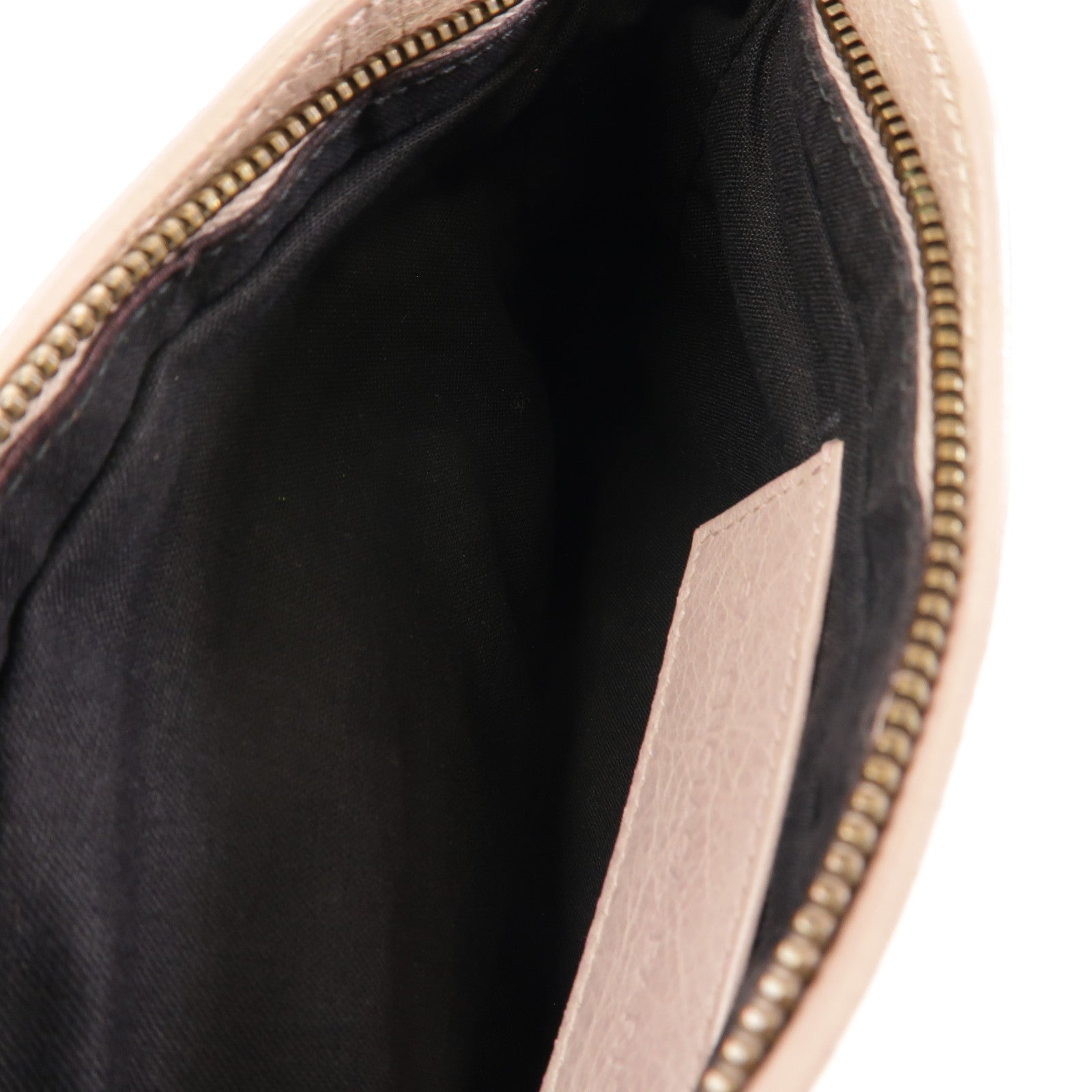 BALENCIAGA 皮革Clutch Bag金扣手拿包粉紅色