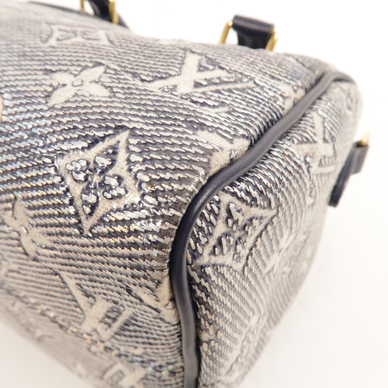 LOUIS VUITTON Laminated Jacquard Speedy Bandouliere 20手挽肩背兩用袋