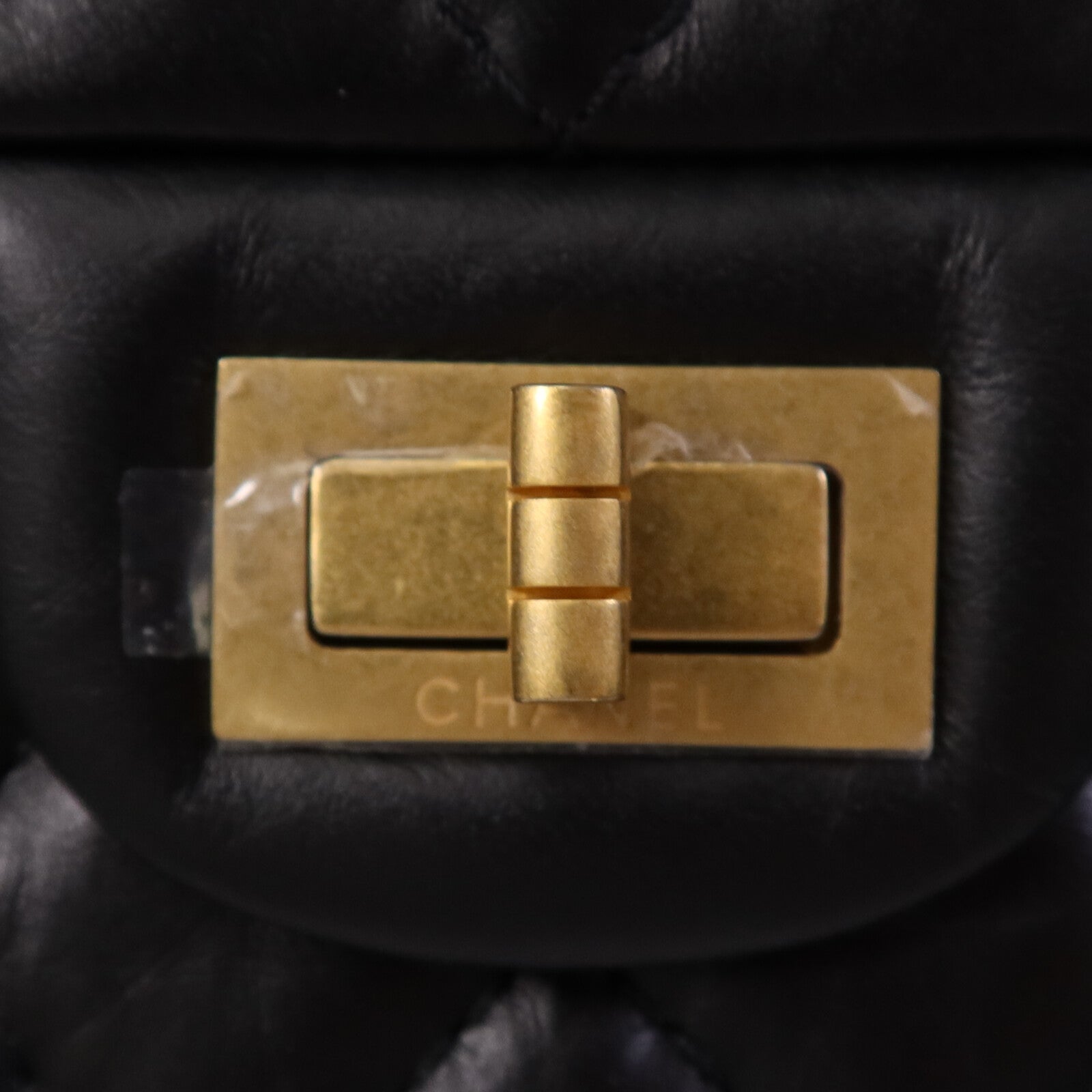 CHANEL 牛皮皮革Mini 2.55金扣鏈帶肩背袋