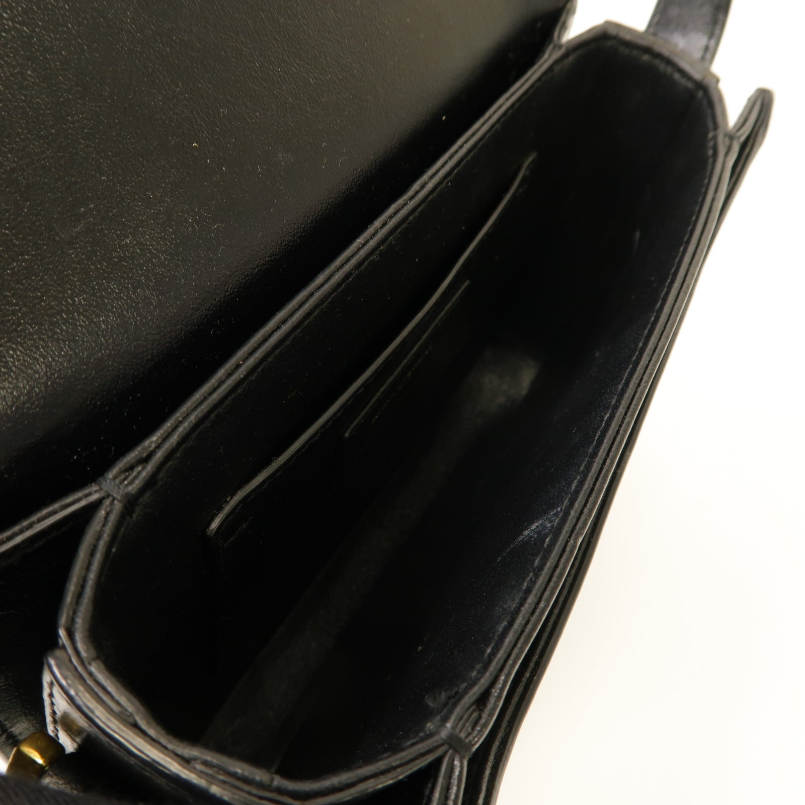 SAINT LAURENT 【激減優惠】牛皮皮革Solferino Box金扣肩背袋黑色