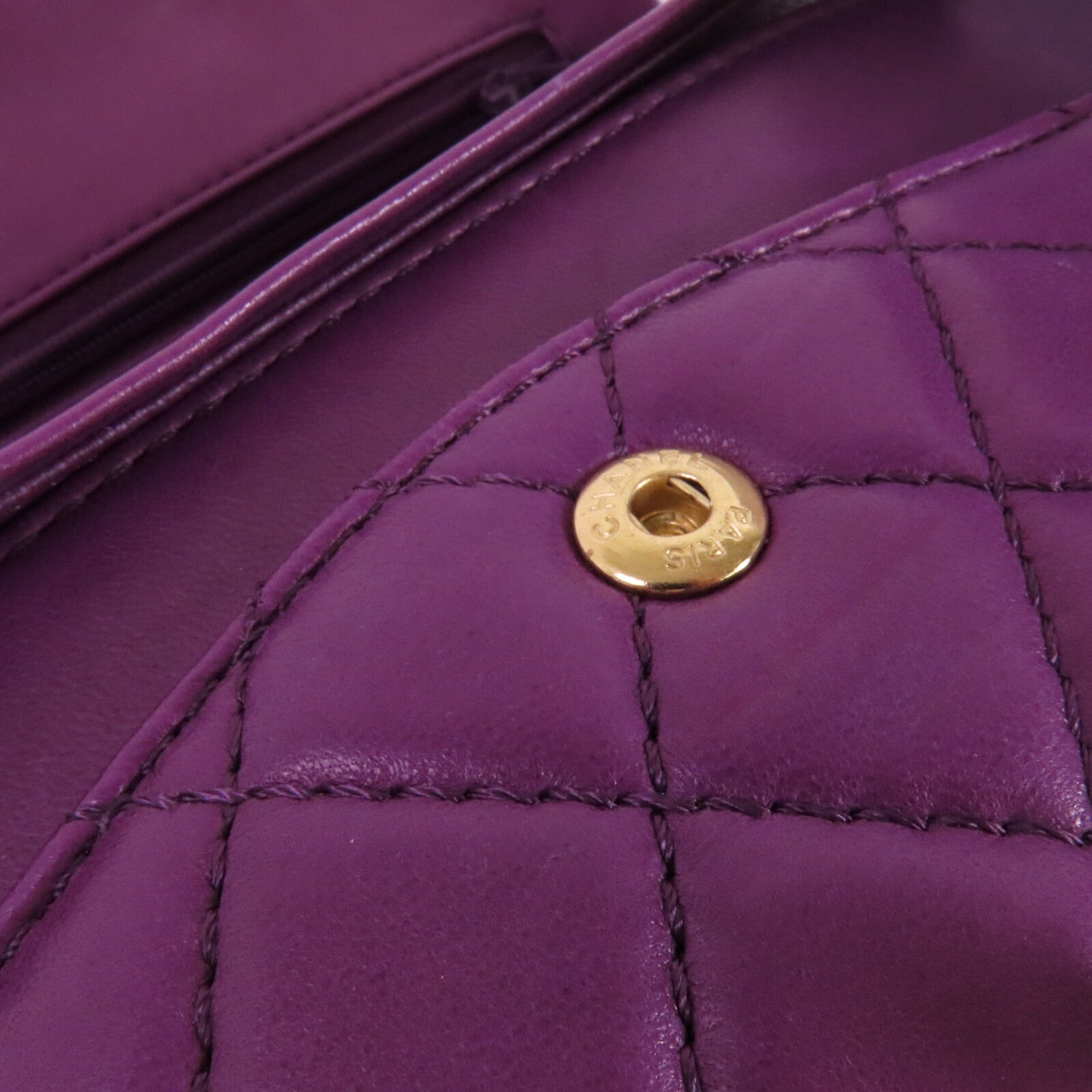 CHANEL 羊皮皮革Classic 25金扣鏈帶肩背袋