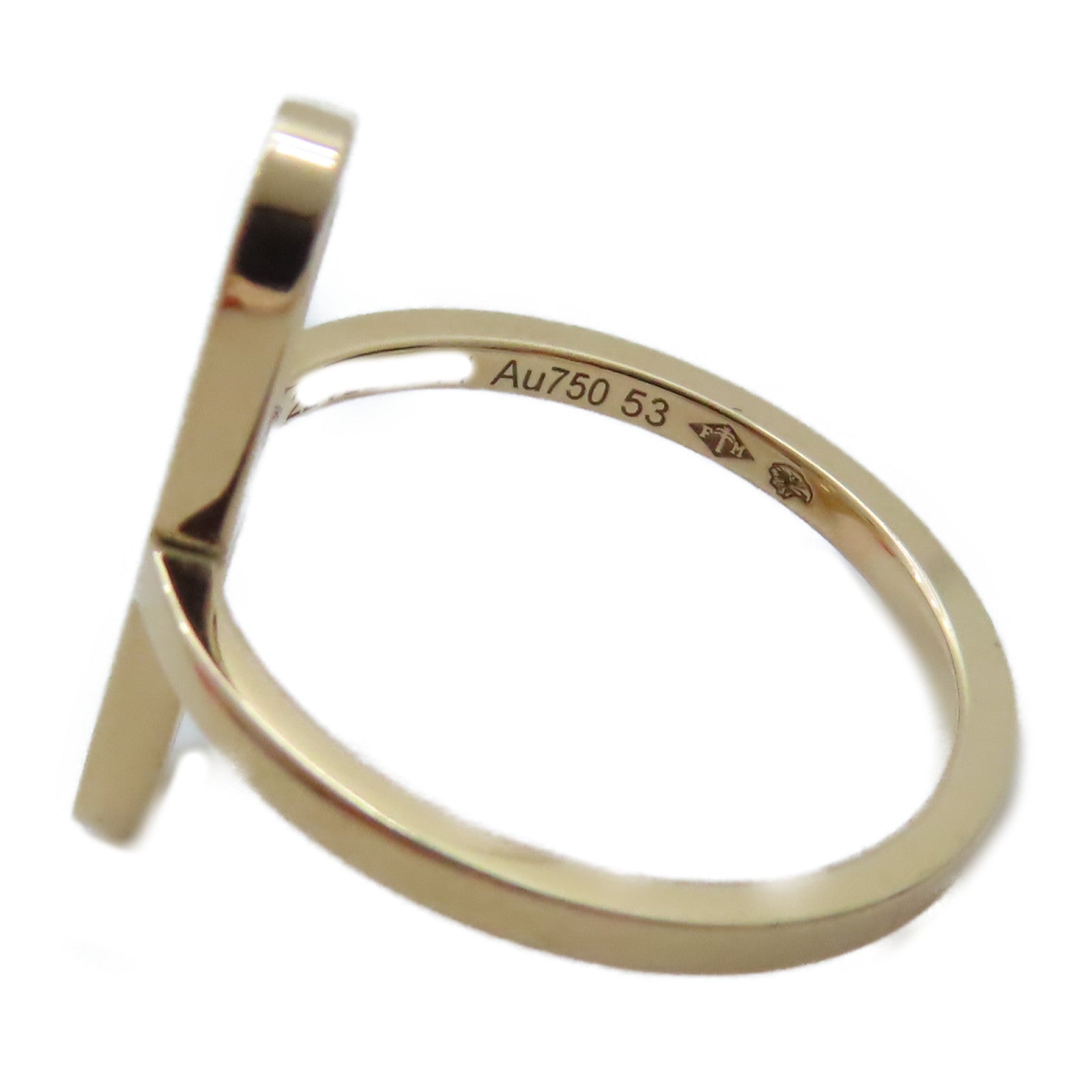 HERMES 18K黃金Ever Chaine D'ancre Ring戒指US#6