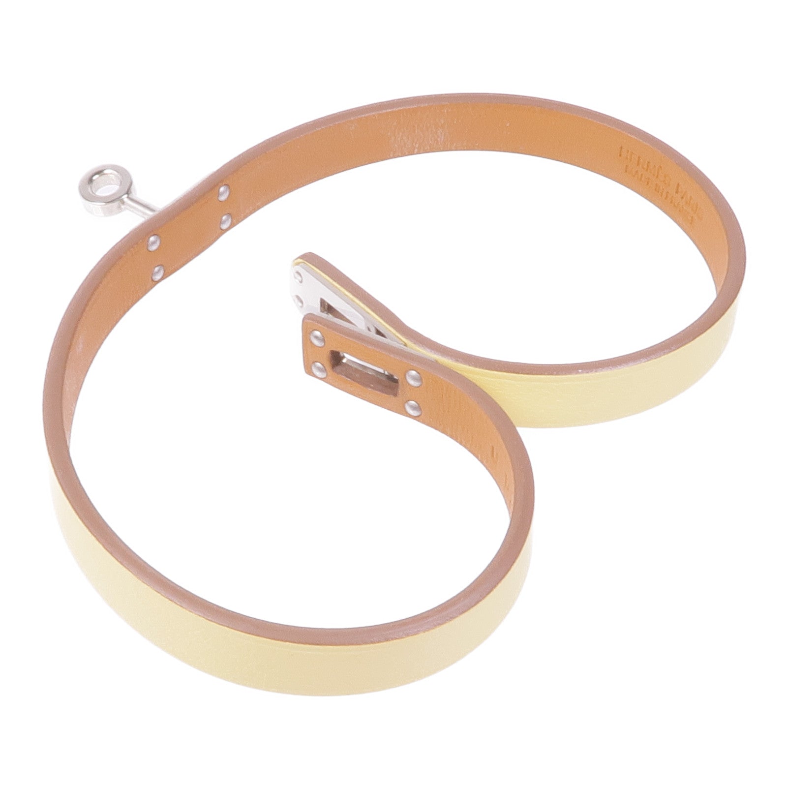 HERMES Swift皮革Kelly Double Tour銀扣手帶