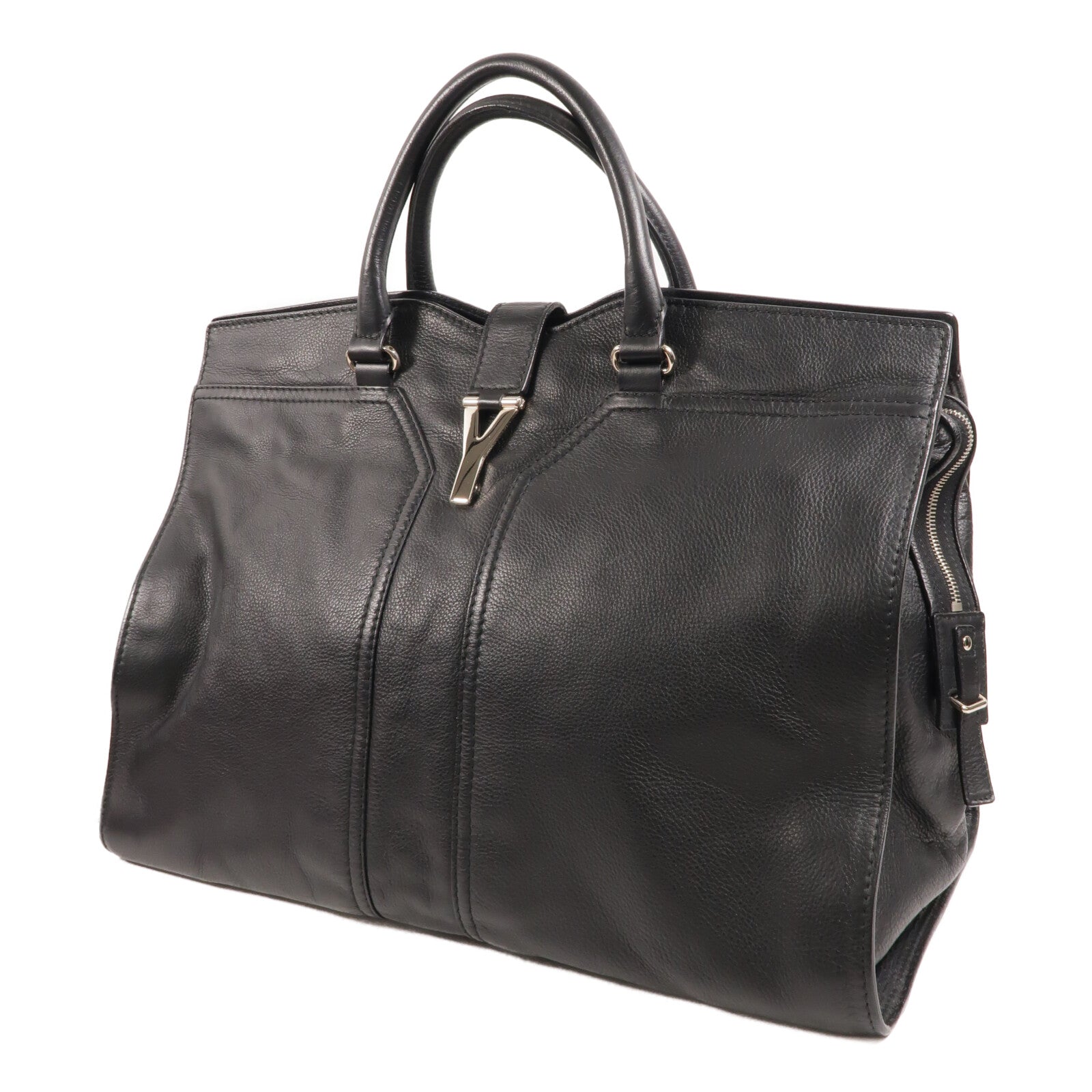 YVES SAINT LAURENT 牛皮皮革Cabas Chyc Weekender Boston Bag手挽袋