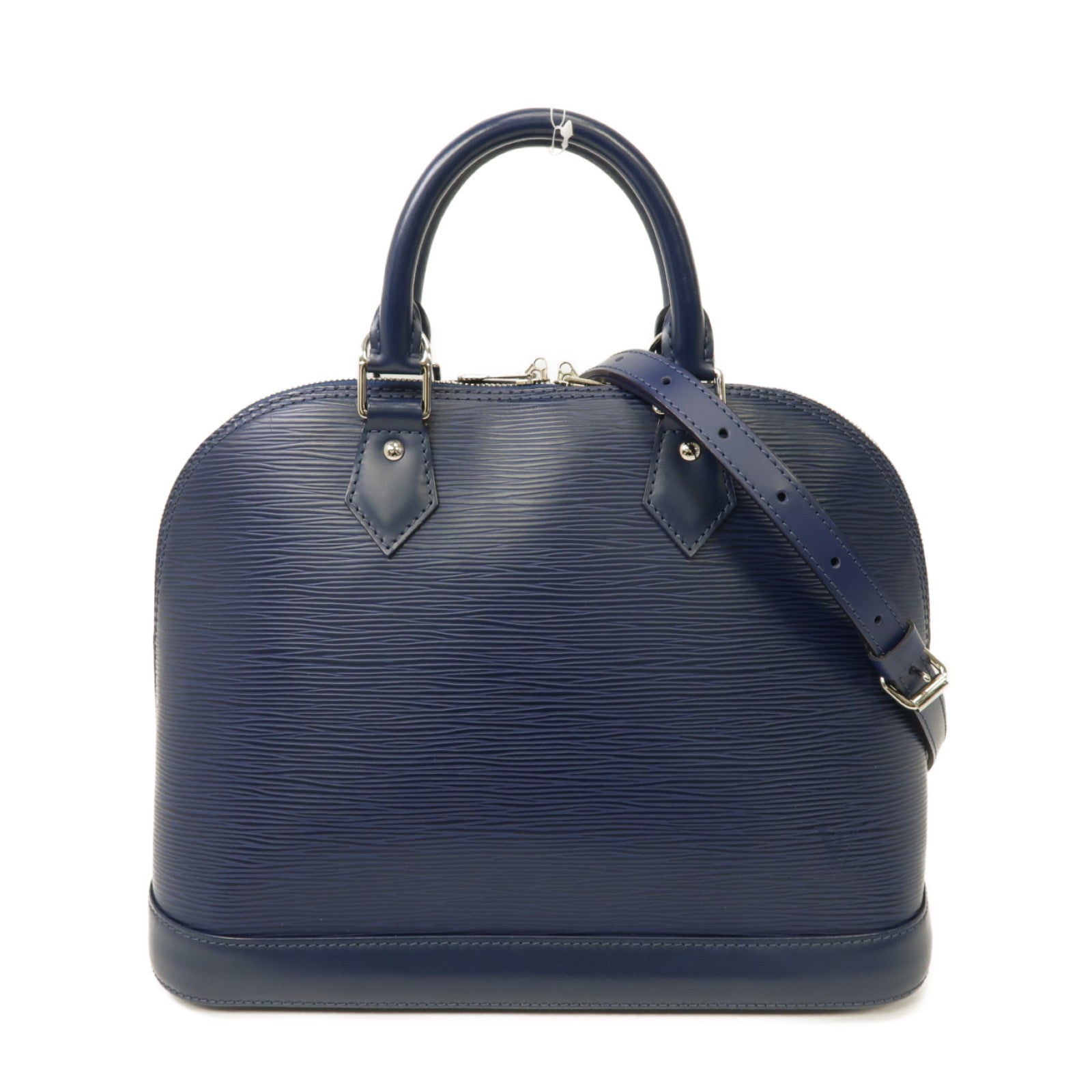 LOUIS VUITTON 【激減優惠】Epi Alma PM銀扣手挽肩背兩用袋深藍色