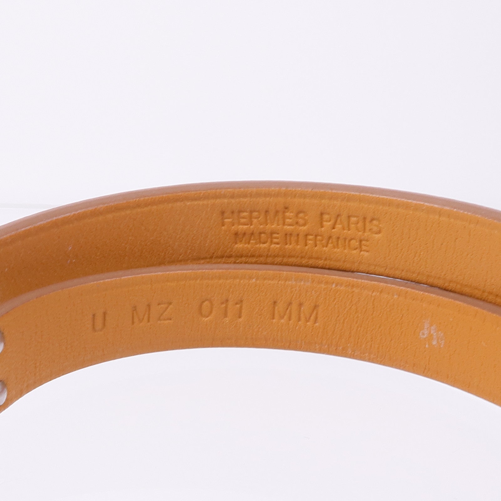 HERMES Swift皮革Kelly Double Tour銀扣手帶