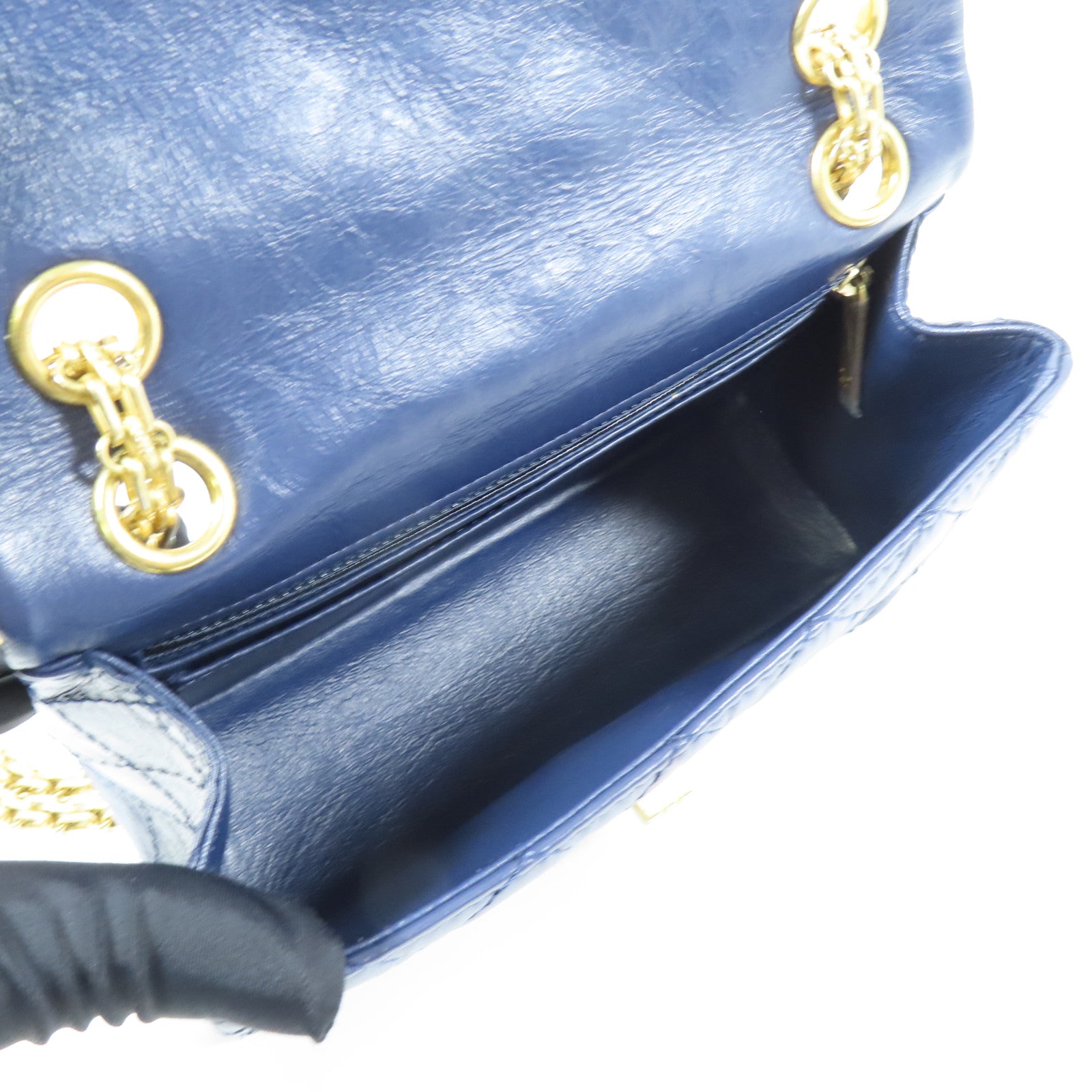 CHANEL 牛皮皮革2.55金扣鏈帶肩背袋